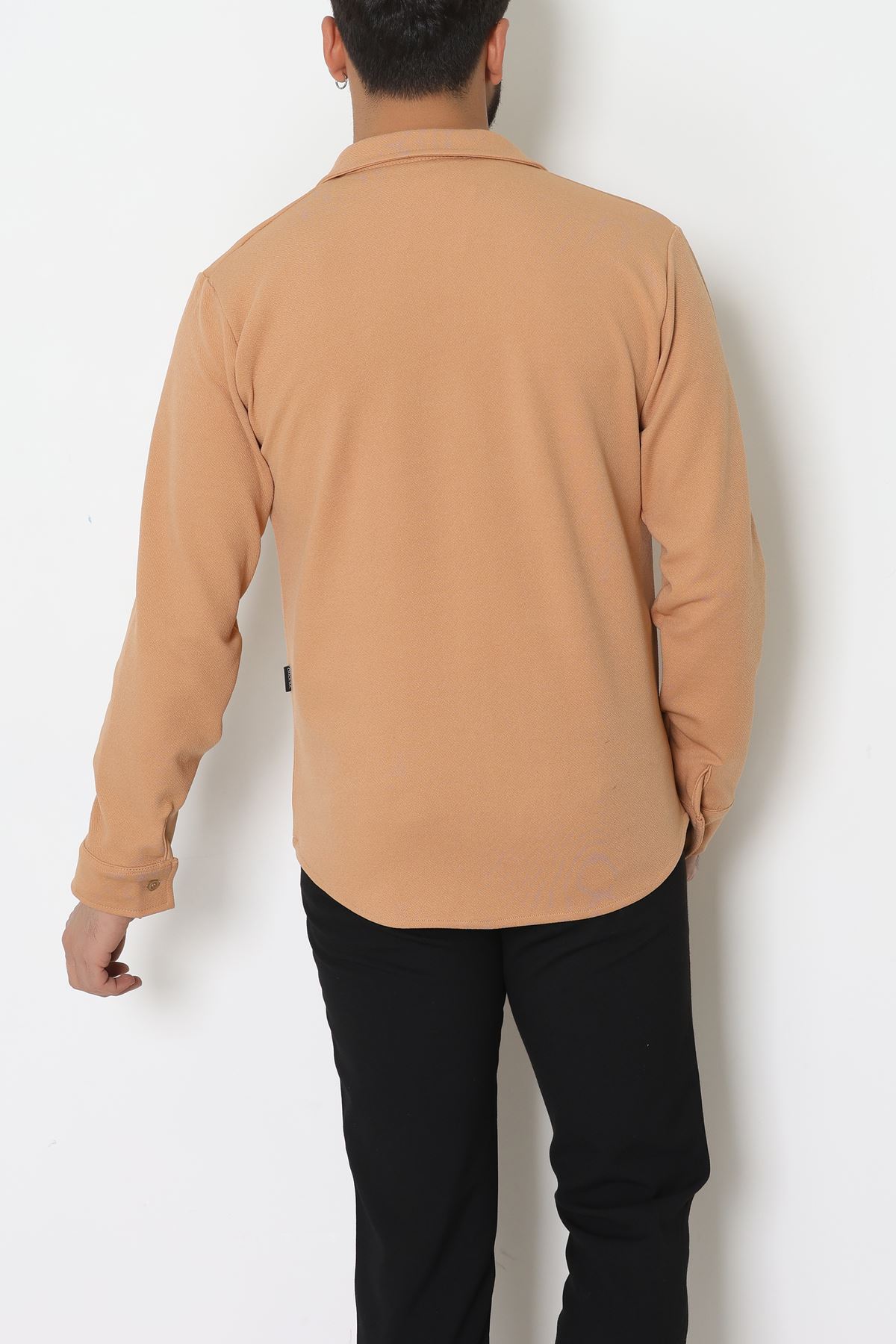 Zra Krep Erkek Gömlek Camel - 42188.1937.