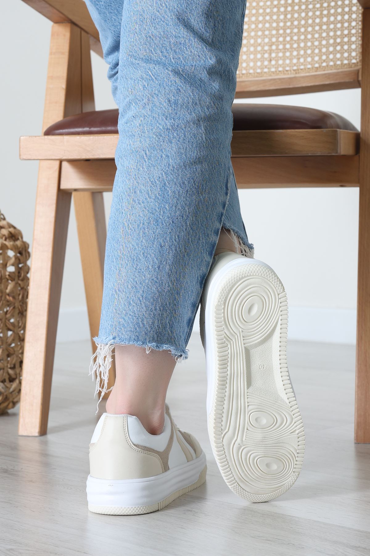 Spor Günlük Ayakkabı Beyazkrem - 31825.264.