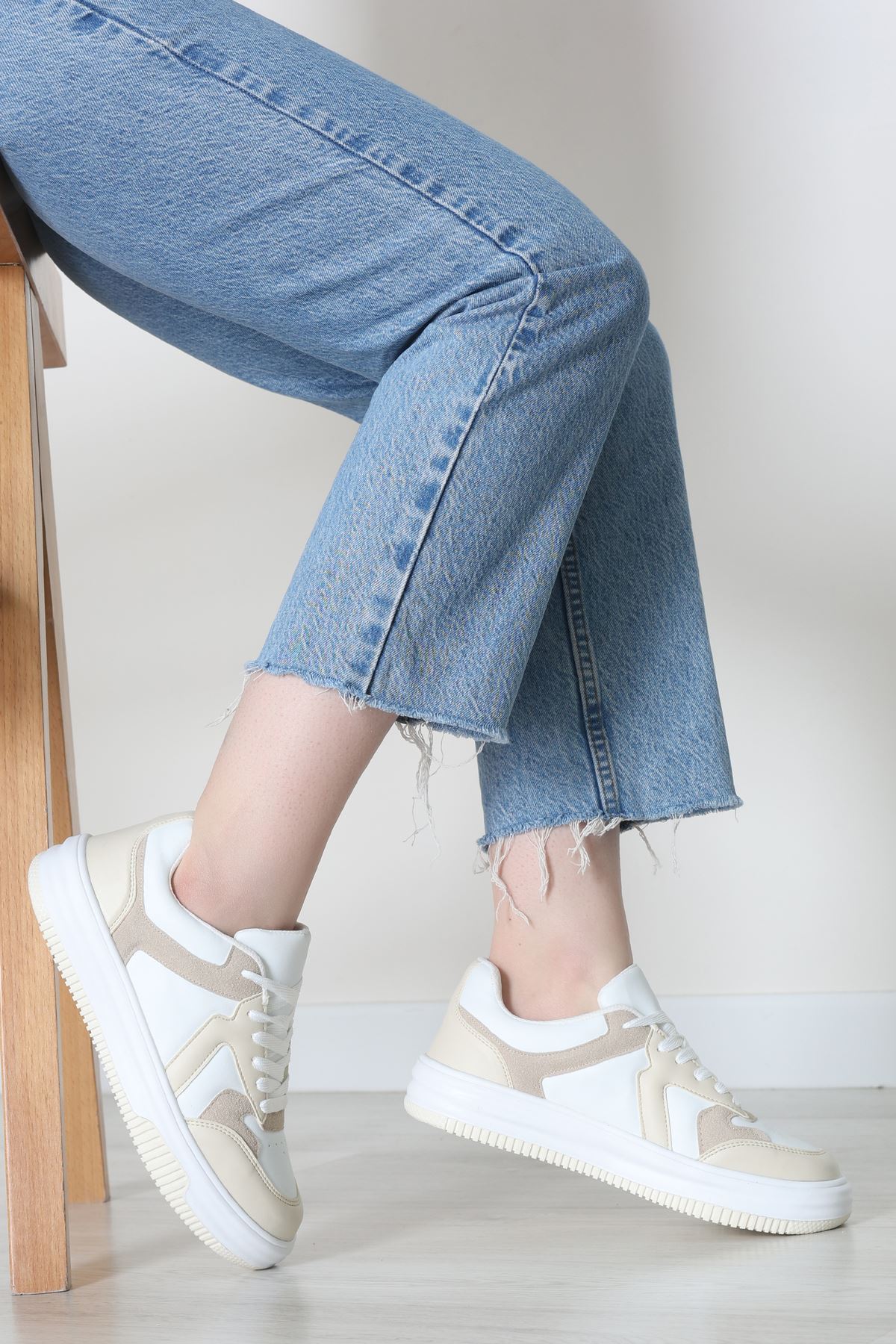 Spor Günlük Ayakkabı Beyazkrem - 31825.264.