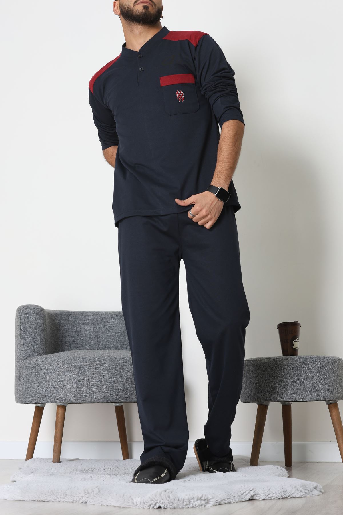 Süprem Erkek Pijama Takımı Lacibordo - 42004.1838.