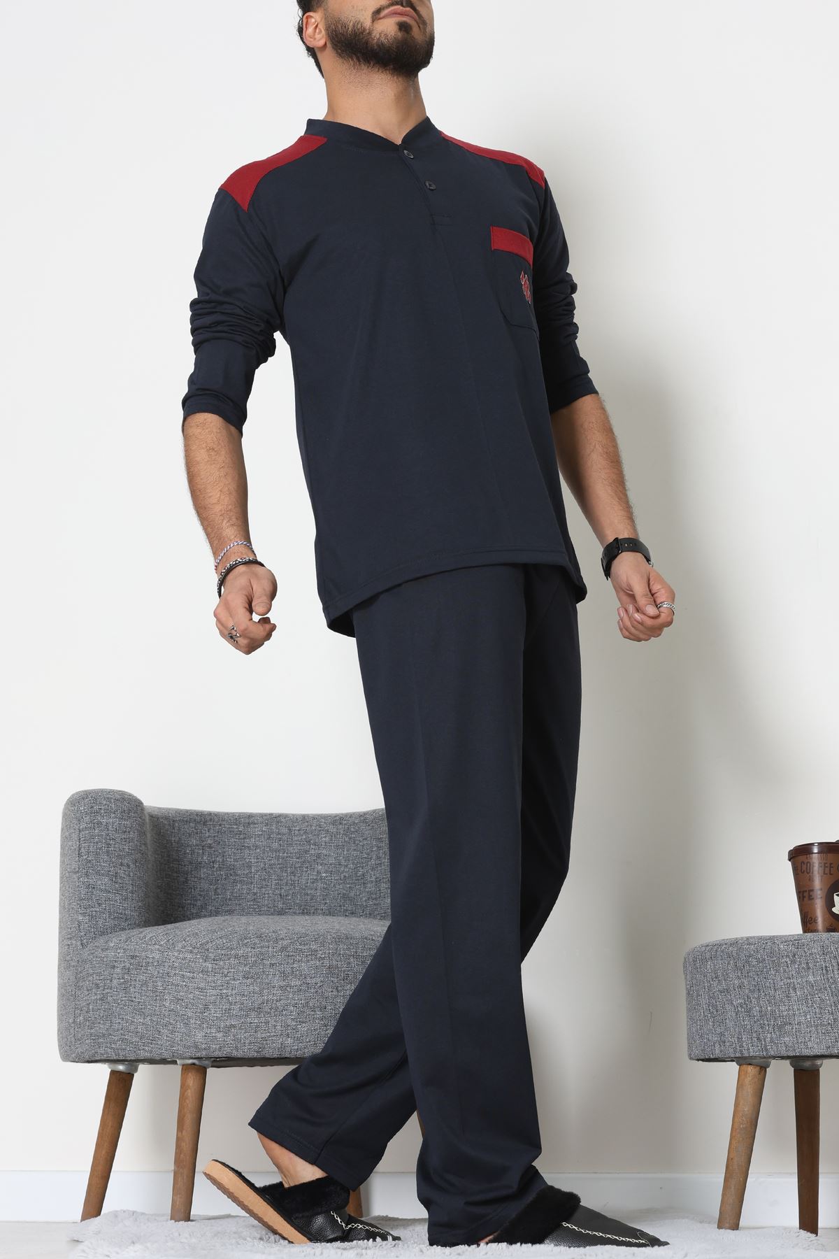 Süprem Erkek Pijama Takımı Lacibordo - 42004.1838.