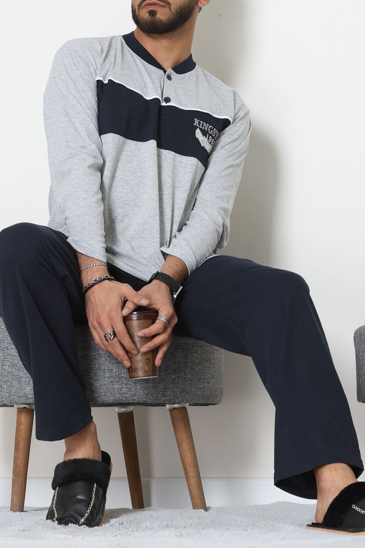 Süprem Erkek Pijama Takımı Grilaci1 - 42004.1838.