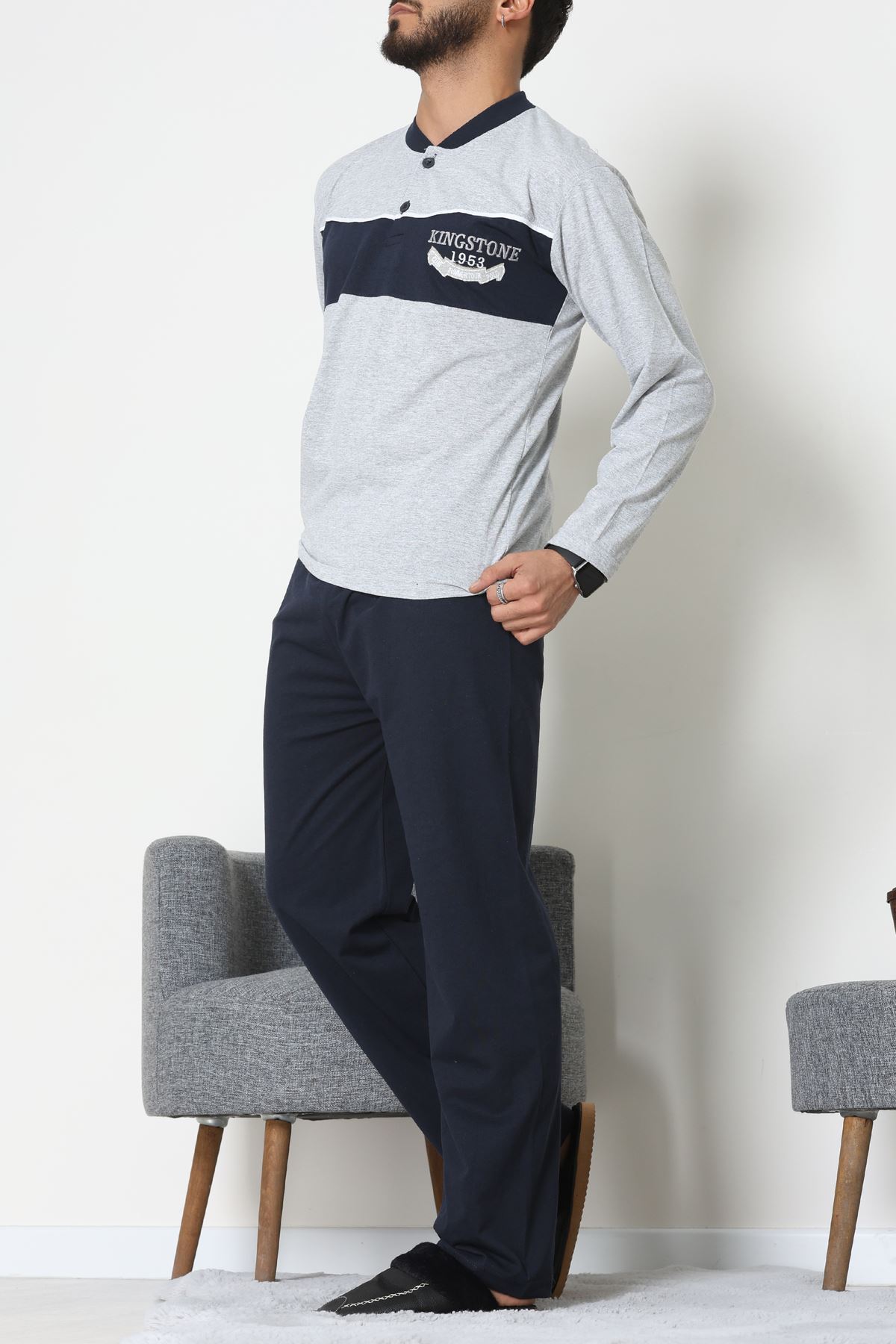 Süprem Erkek Pijama Takımı Grilaci1 - 42004.1838.