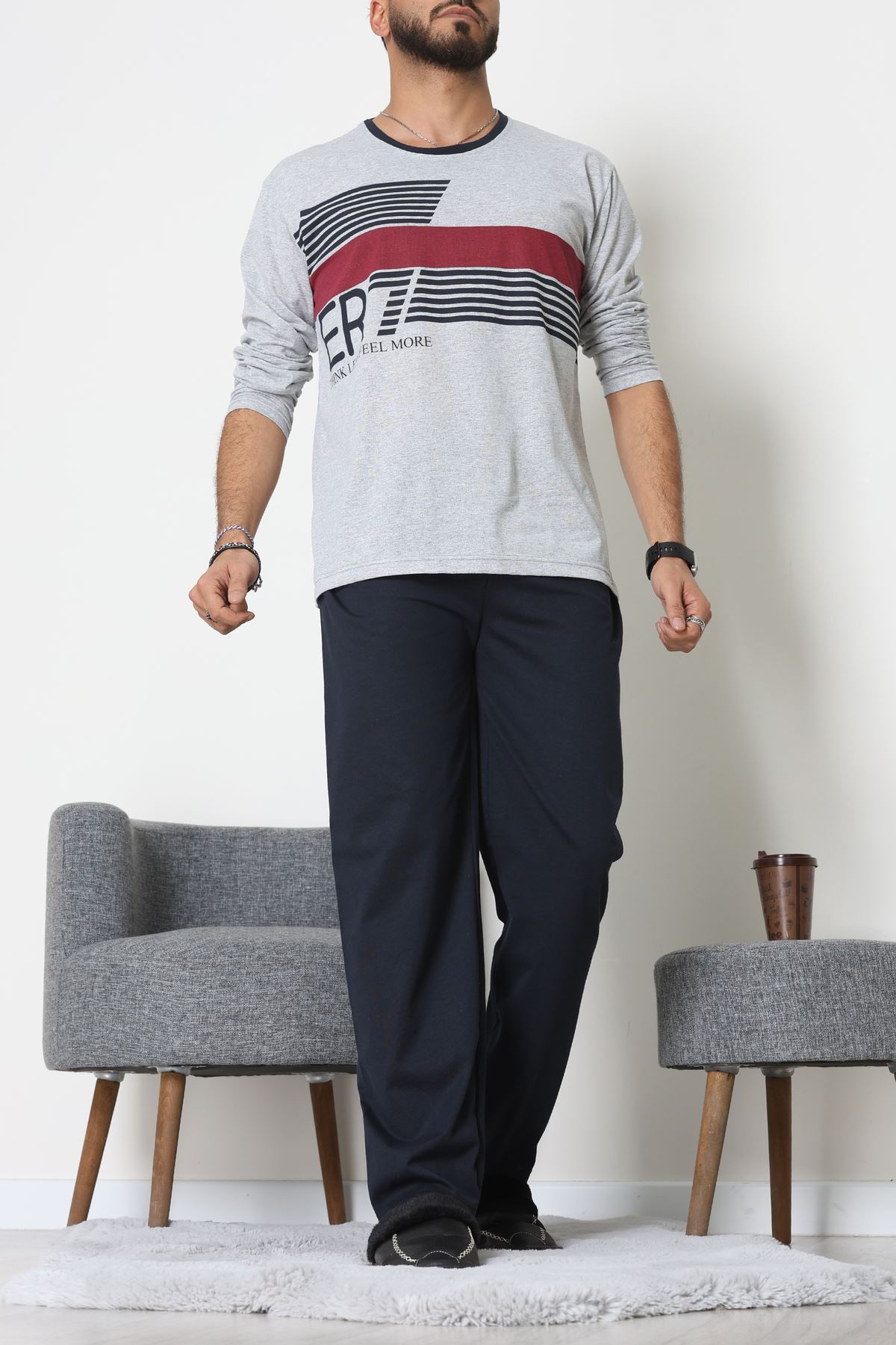 Süprem Erkek Pijama Takımı Grilaci - 42479.1838.