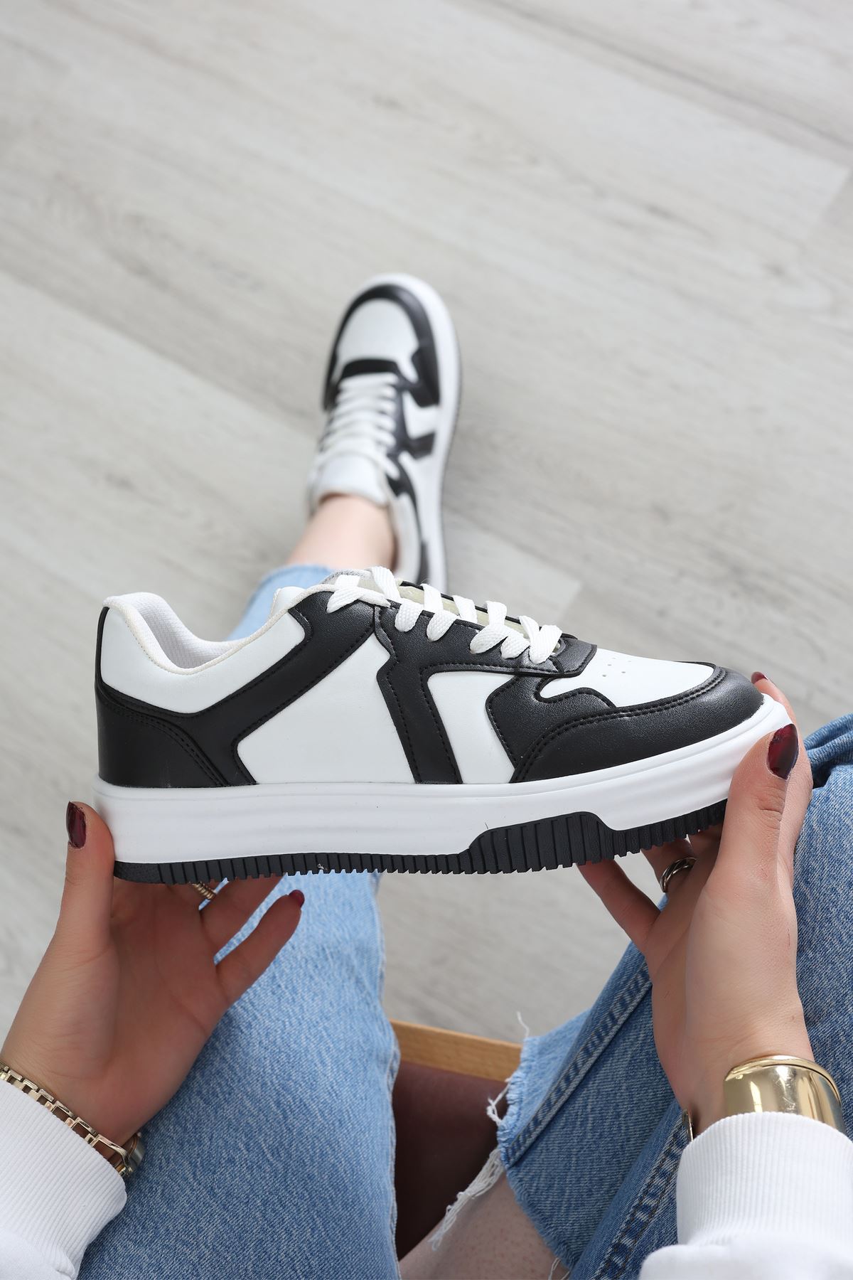 Spor Günlük Ayakkabı Siyahbeyaz - 31825.264.