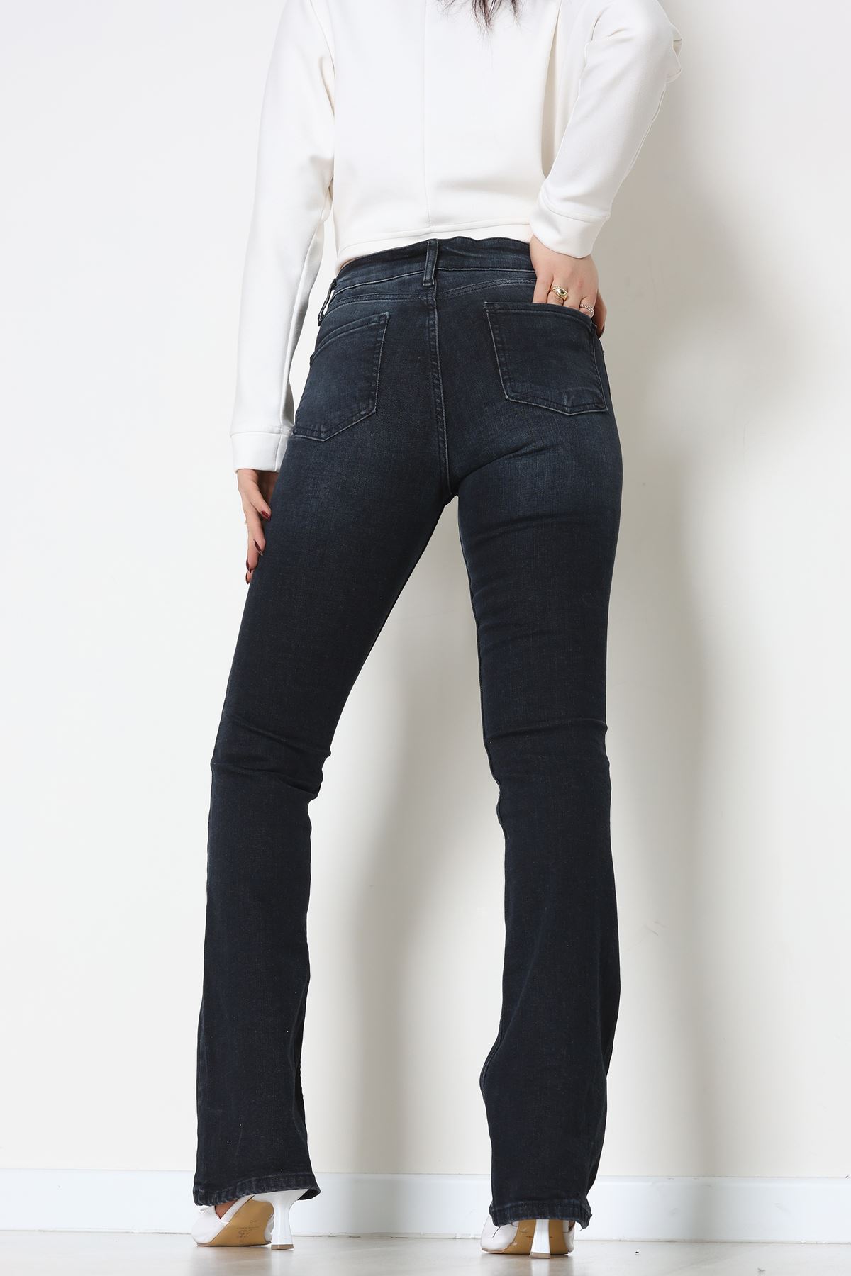 İspanyol Kot Pantolon Füme - 31397.2088.