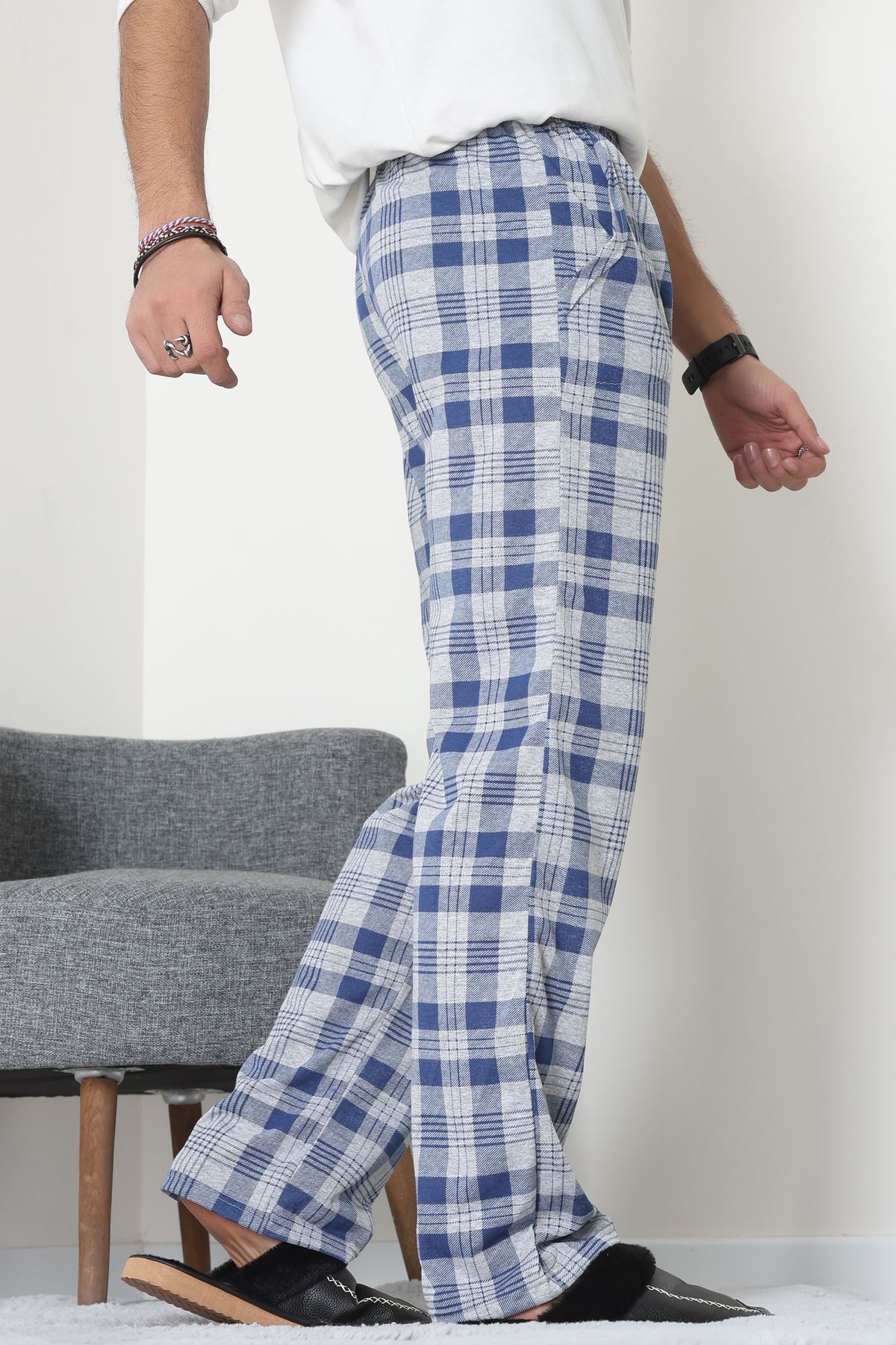 Cepli Süprem Erkek Pijama Altı Mavi - 70849.1902.