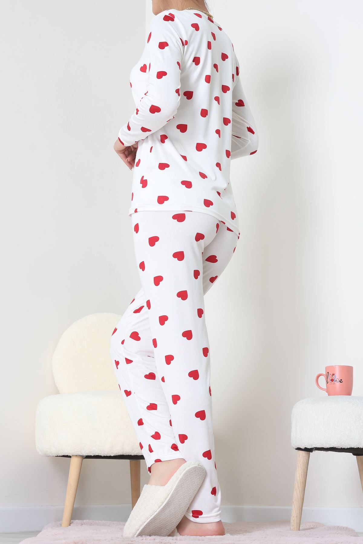 Milan Pijama Takımı Beyazkırmızı - 55010.1567.