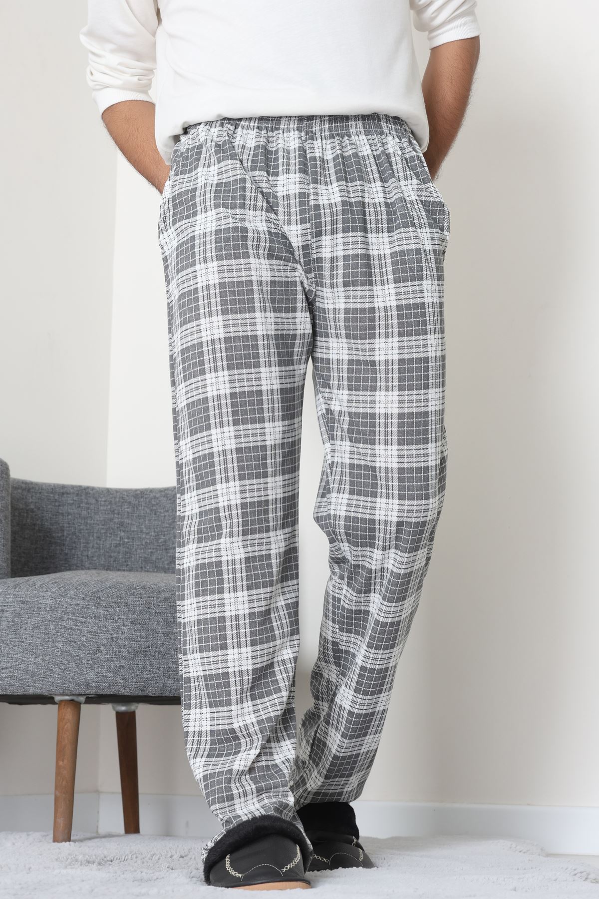 Cepli Süprem Erkek Pijama Altı Gri - 70849.1902.