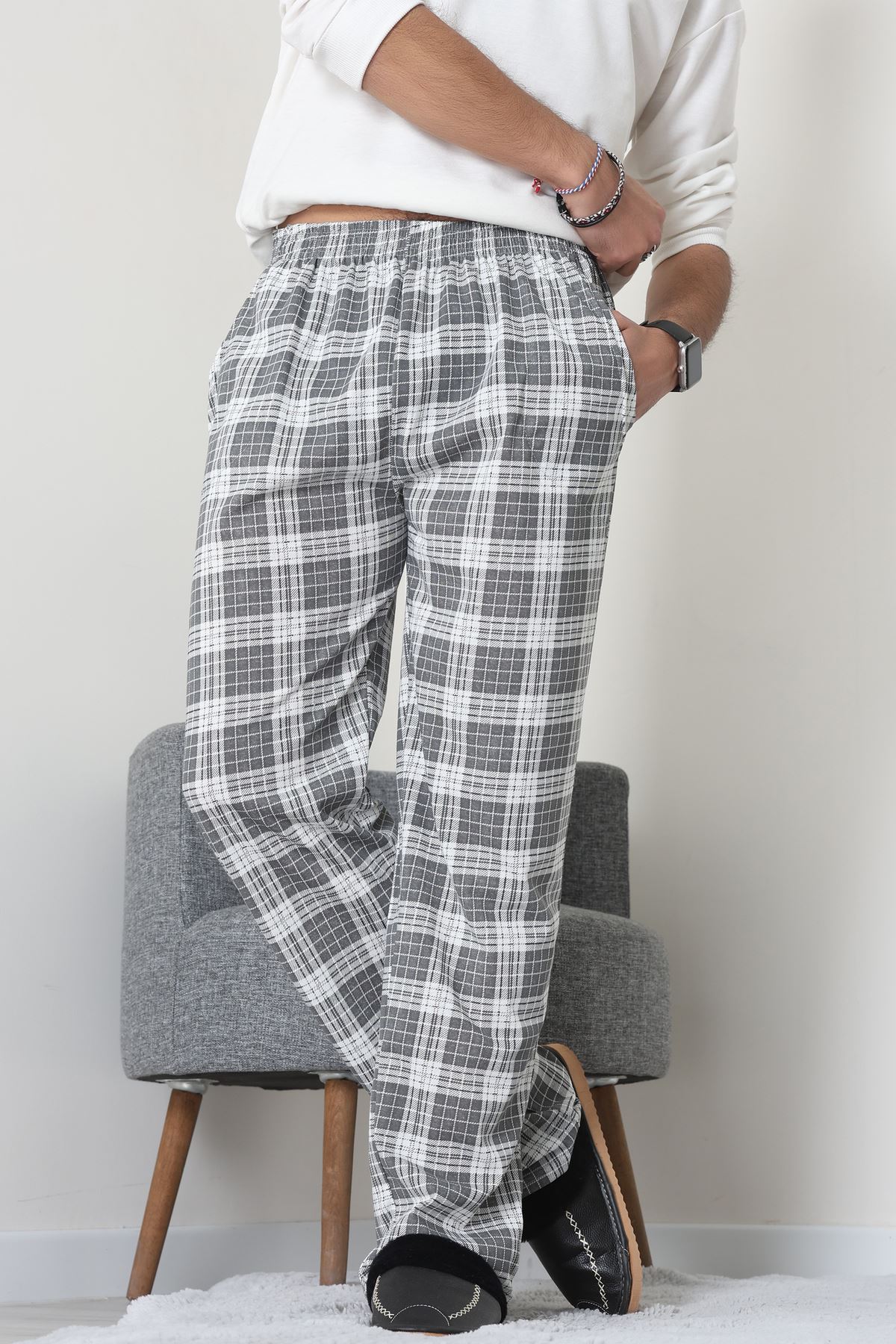 Cepli Süprem Erkek Pijama Altı Gri - 70849.1902.