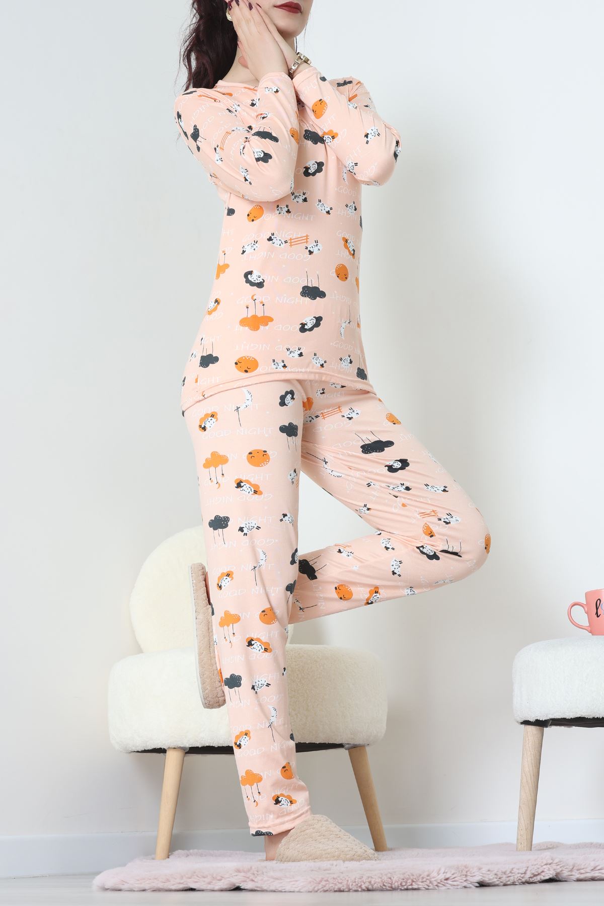 Milan Pijama Takımı Somon - 55010.1567.