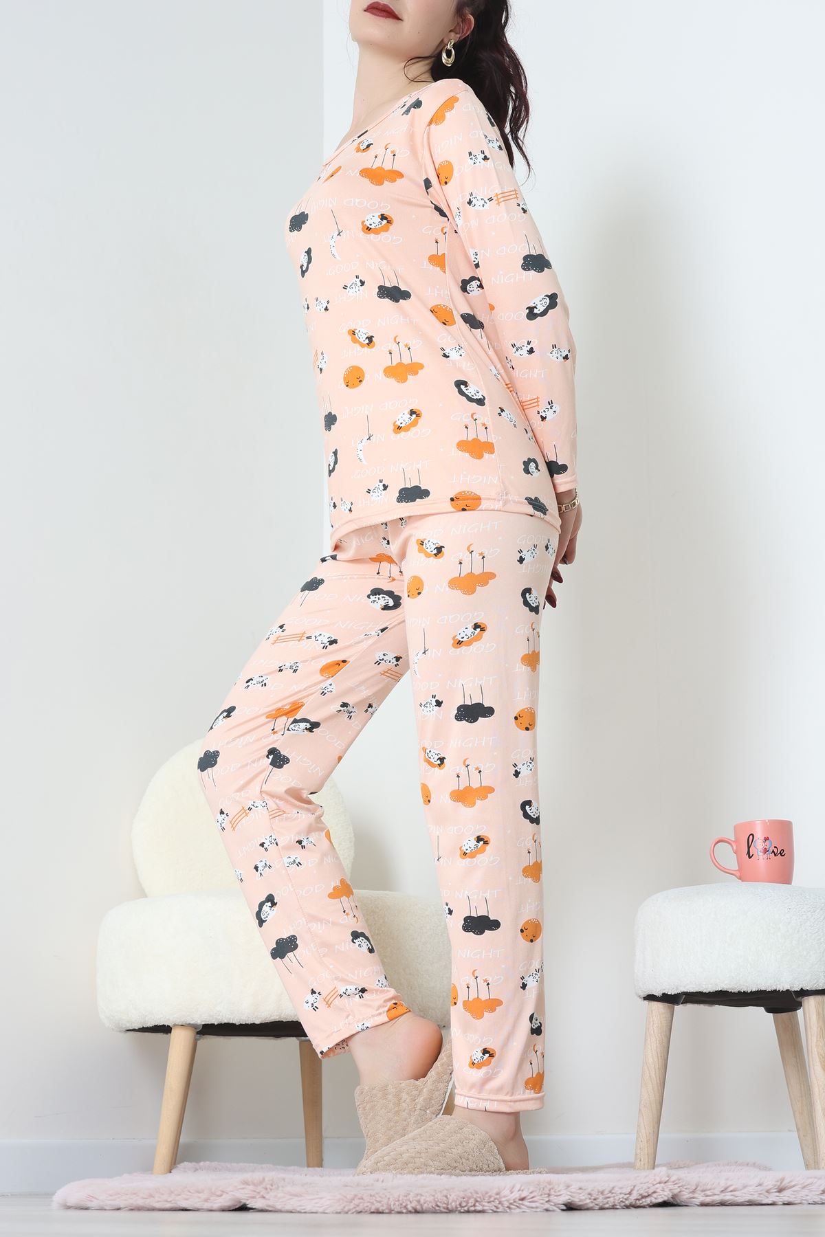 Milan Pijama Takımı Somon - 55010.1567.