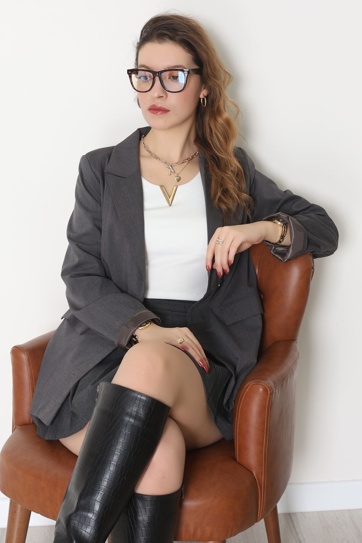 Mavi Işık Korumalı Ekran Gözlüğü Leokahve - 21111.1724.