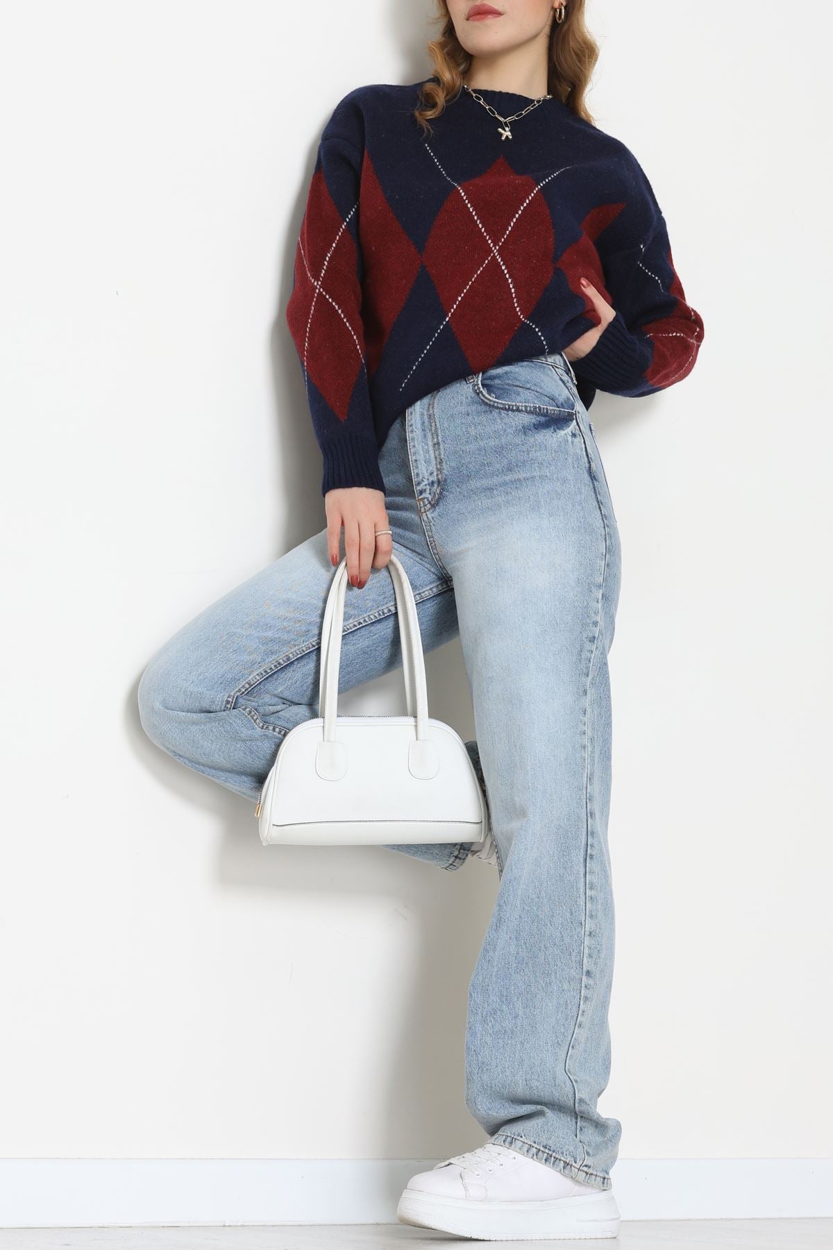 Baklava Dilimli Triko Kazak Lacibordo - 51262.1918.