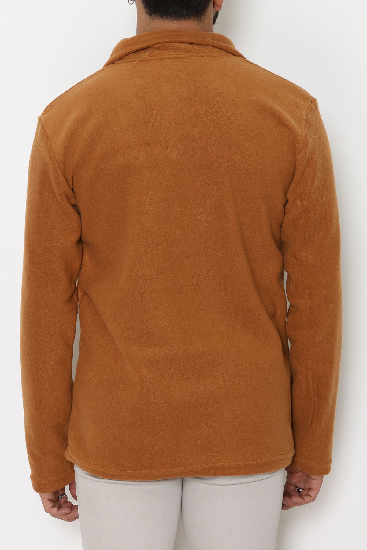 Yakası Fermuarlı Polar Erkek Sweat Tütün - 51269.1937.