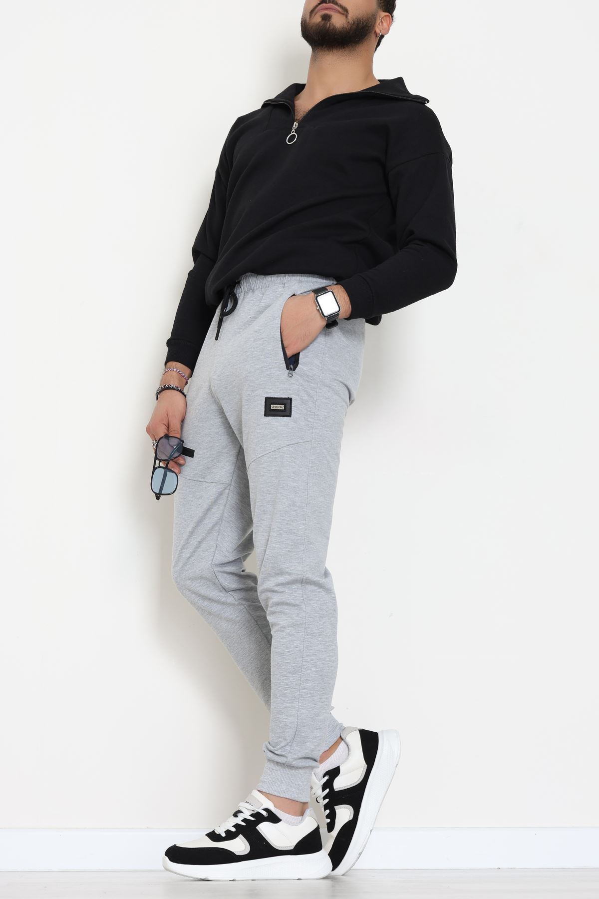 2 İplik Eşofman Altı Gri - 70844.2066.