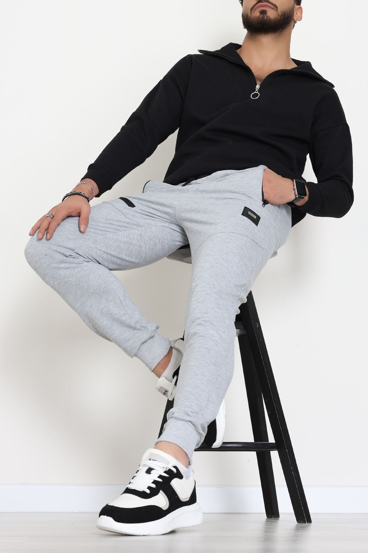 2 İplik Eşofman Altı Gri - 70844.2066.