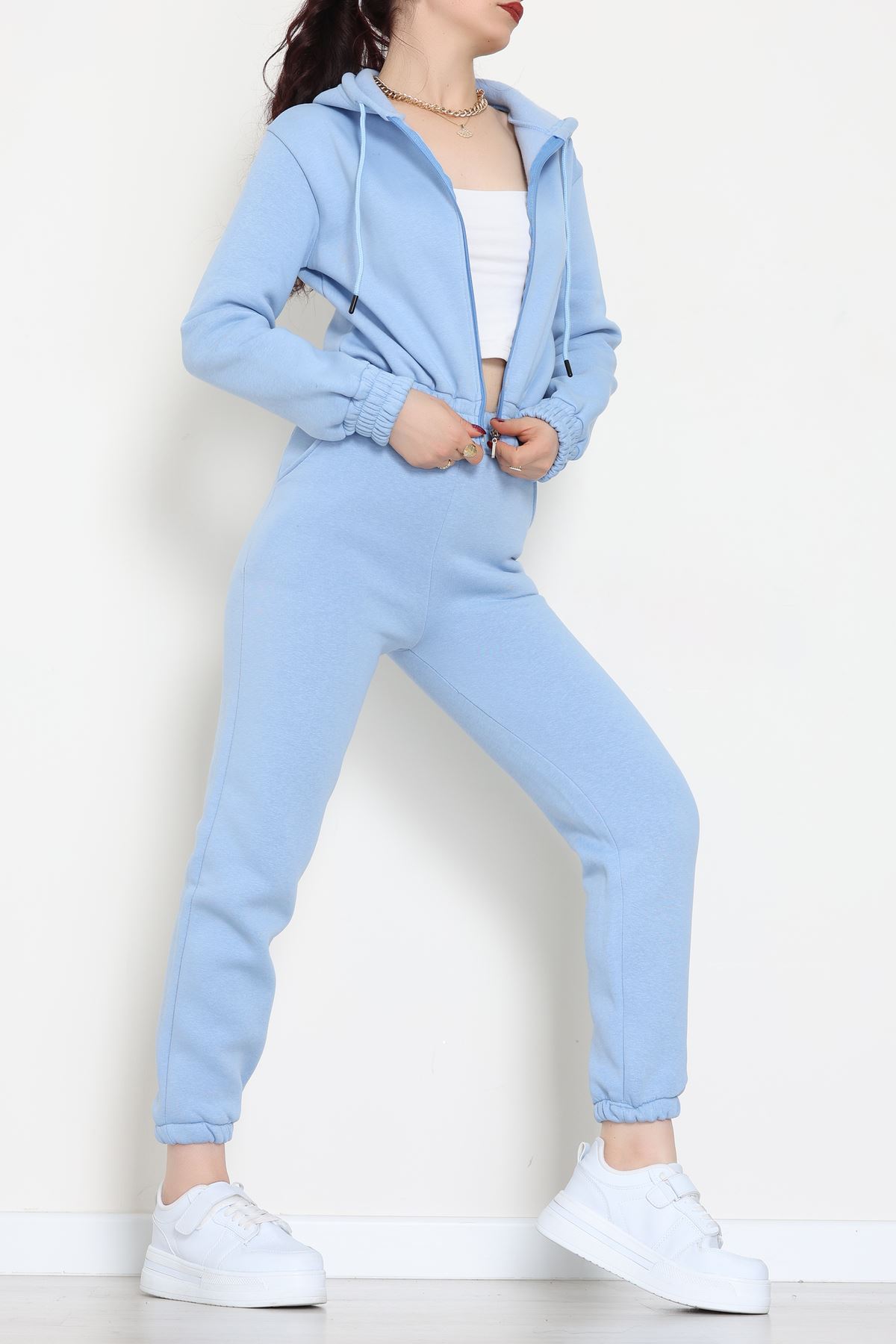 3 İplik Crop Eşofman Takımı Bebemavi - 50913.1878.