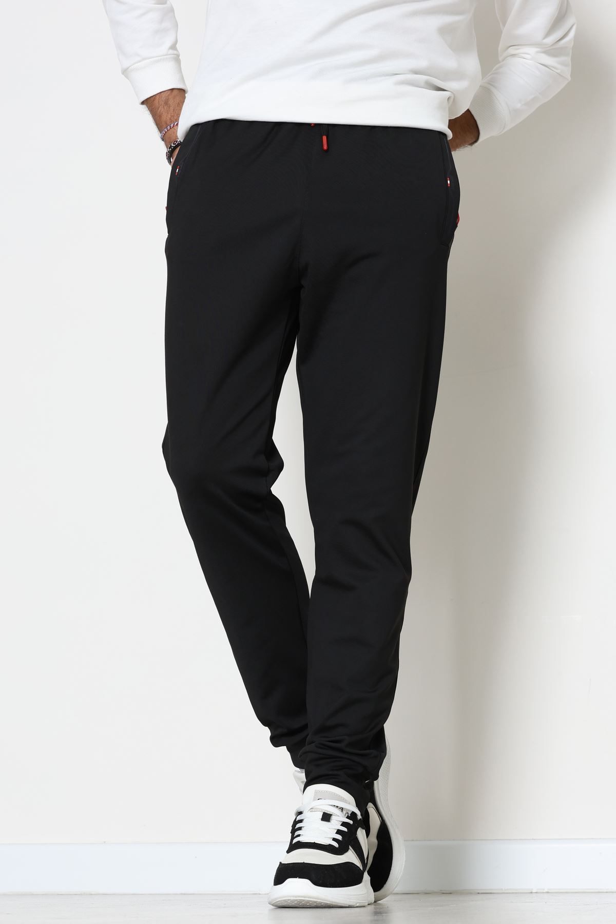 Baskılı Flota Cep Dalgıç Eşofman Altı Siyah - 70842.2066.