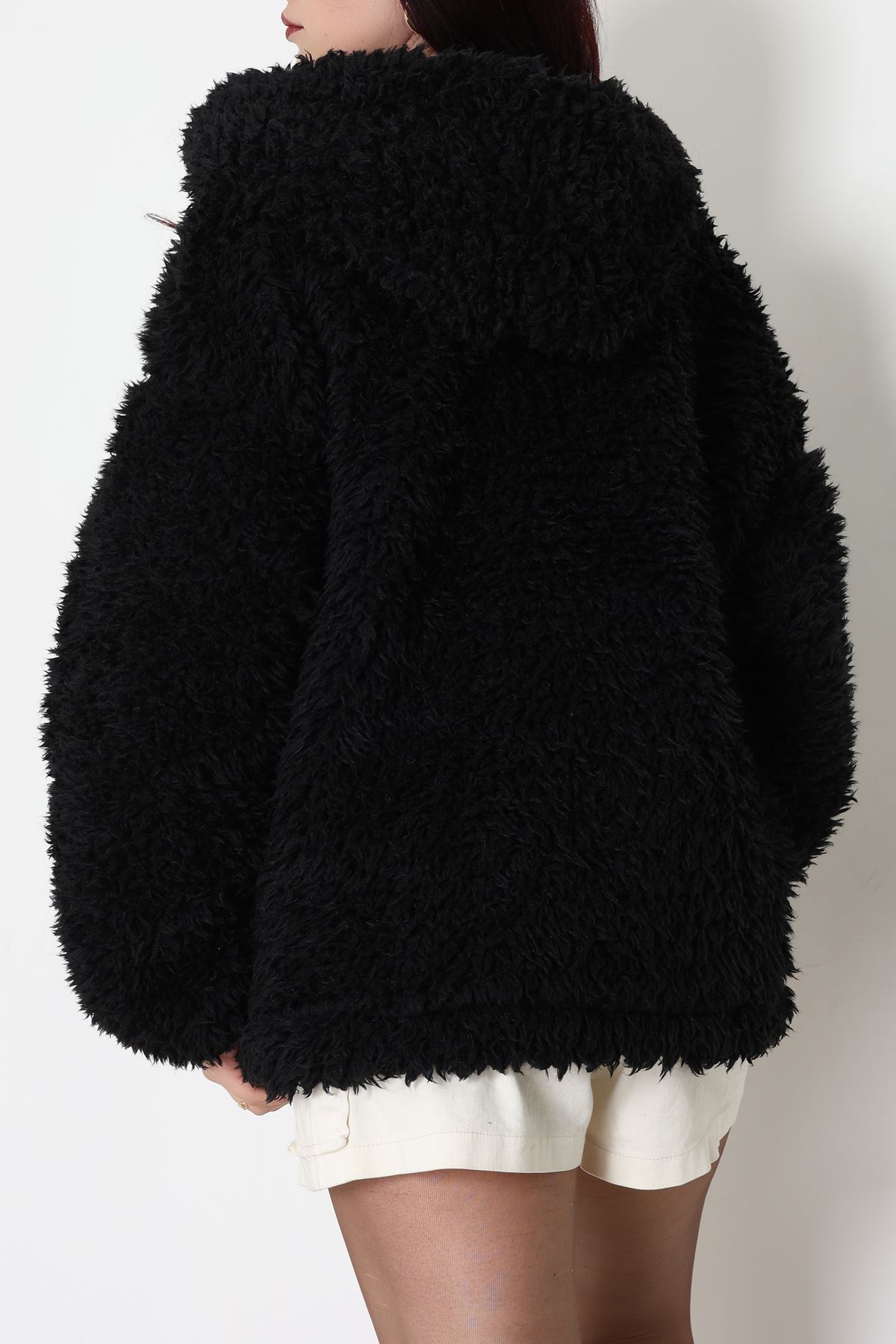 Sheep Kapşonlu Mont Siyah - 406999.1247.