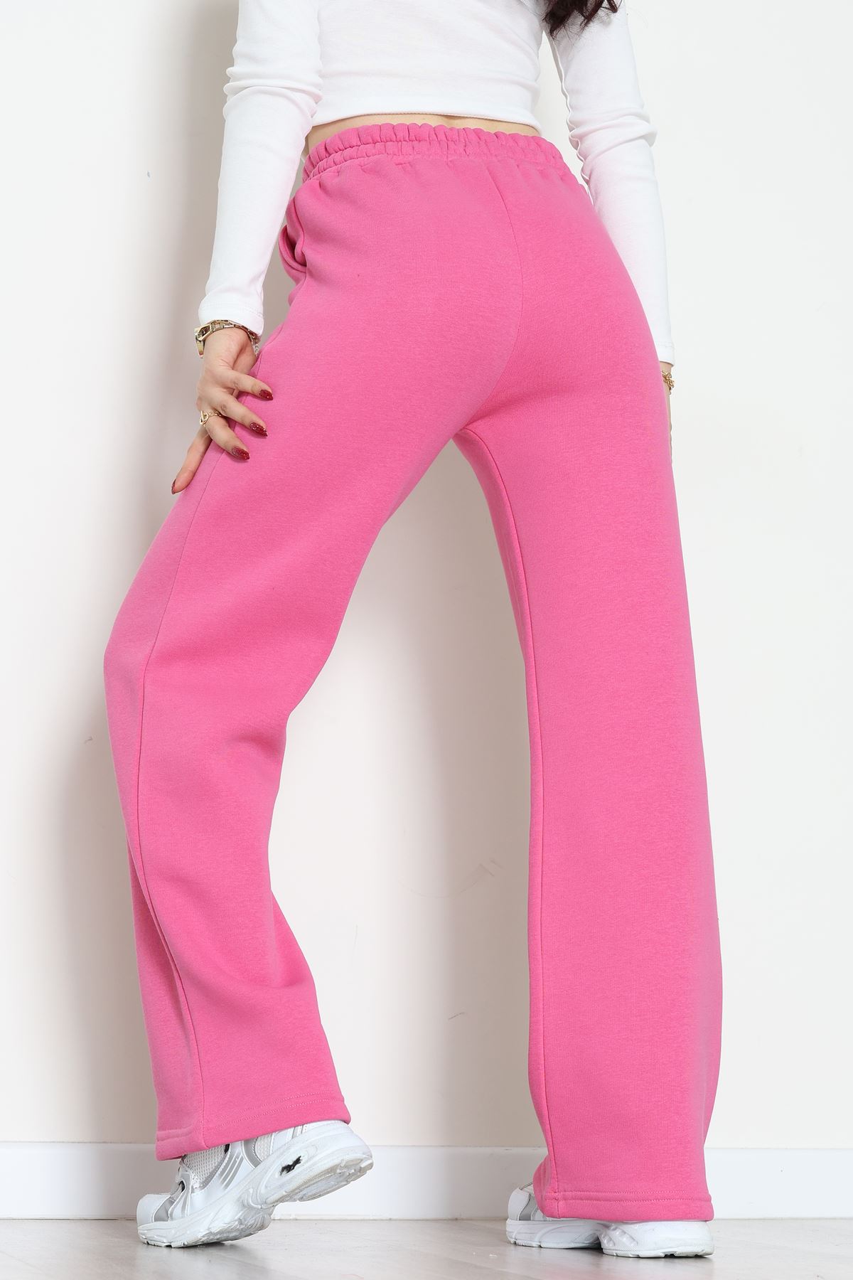 Üç İplik Palazzo Eşofman Altı Fuşya - 20970.1878.