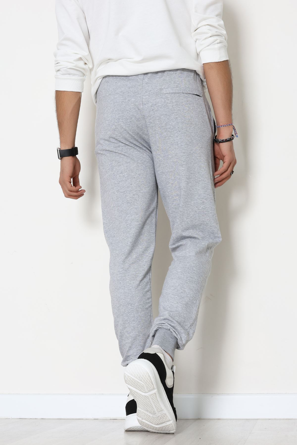 Flota Cepli Nakışlı 2 İplik Erkek Eşofman Altı Gri - 70841.2066.