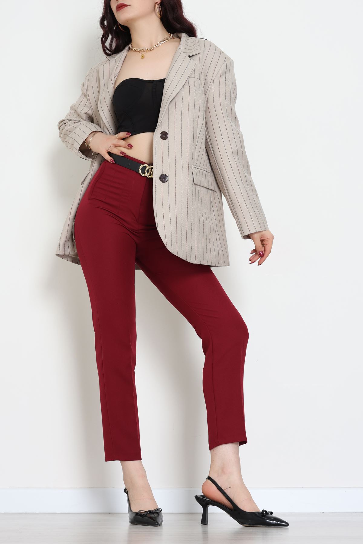 Astarlı Oversize Ceket Taş - 6269.001.