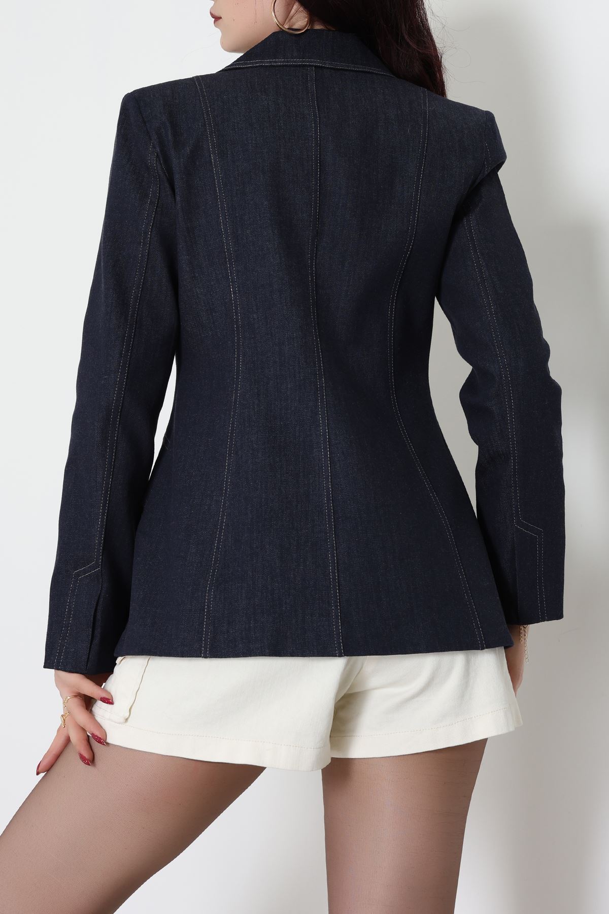 Astarlı Denim Ceket Lacivert - 6276.001.
