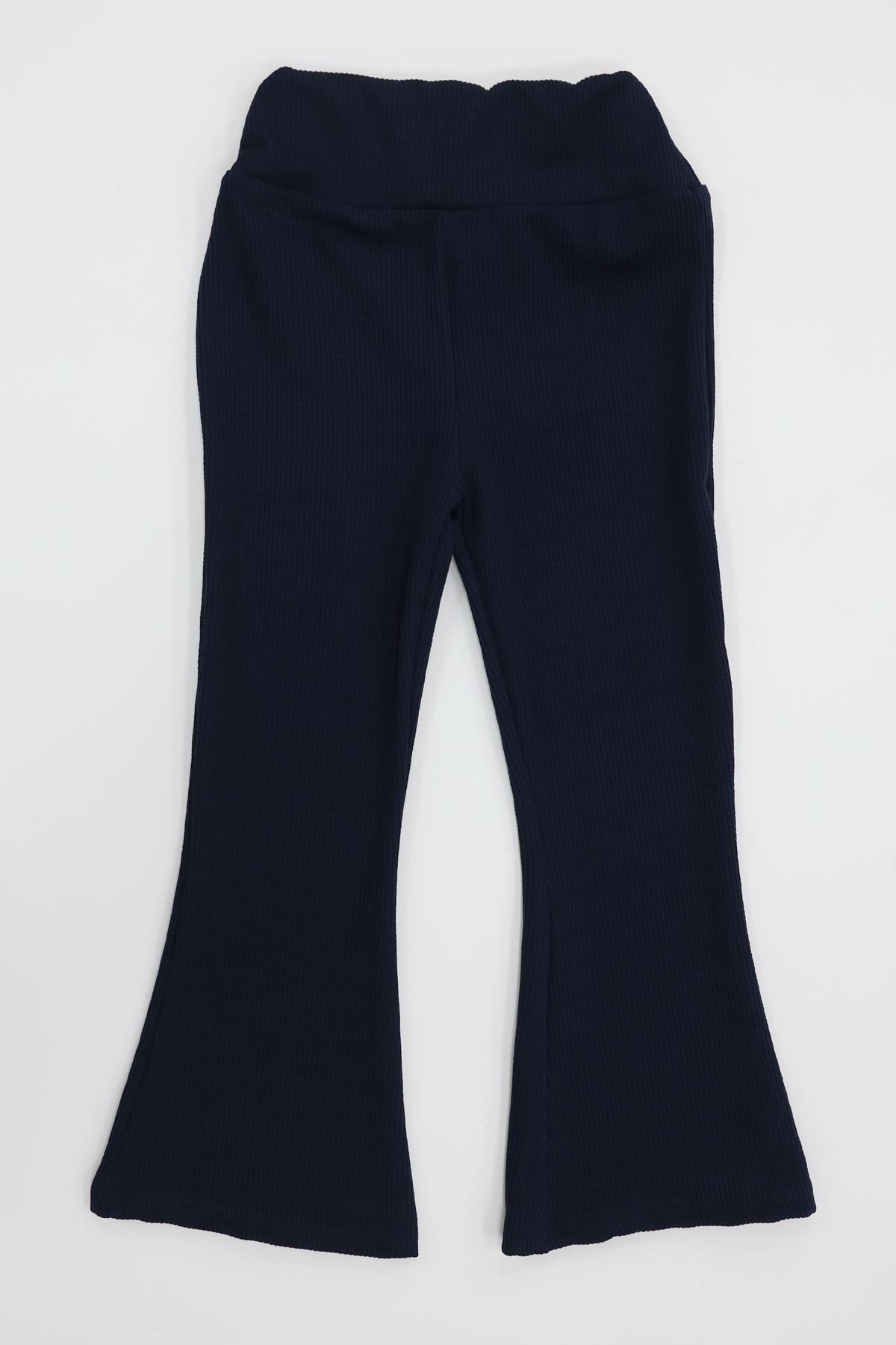 4-8 Yaş Fitilli İspanyol Tayt Lacivert - 55034.904.