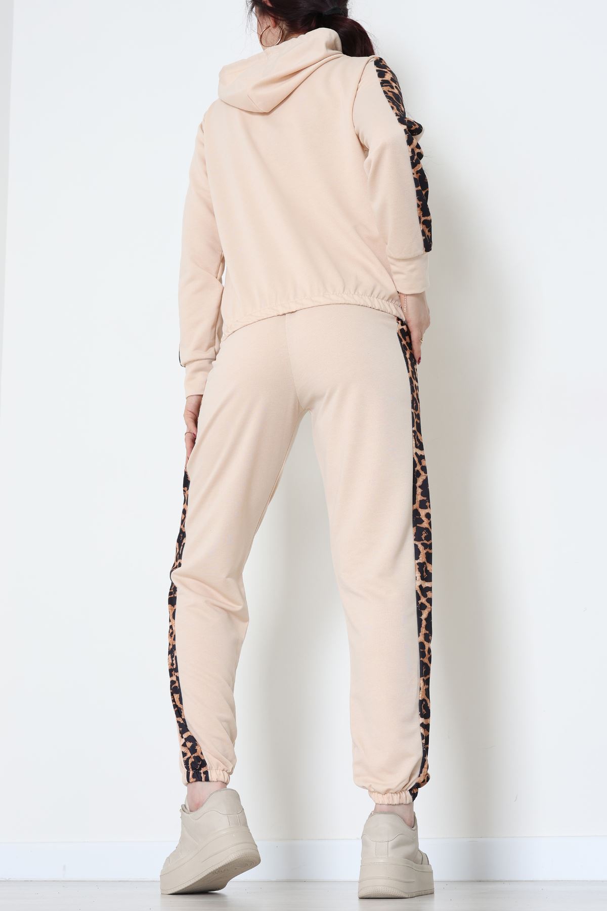 Leopar Garnili Eşofman Takım Bej - 20112.1857.
