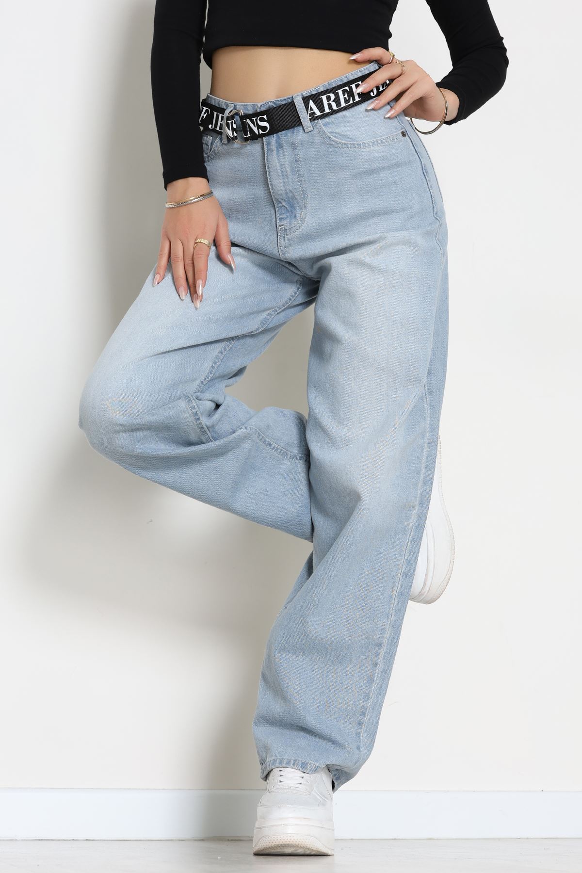 Kemerli Baggy Kot Pantolon Buzasit - 32535.1566.