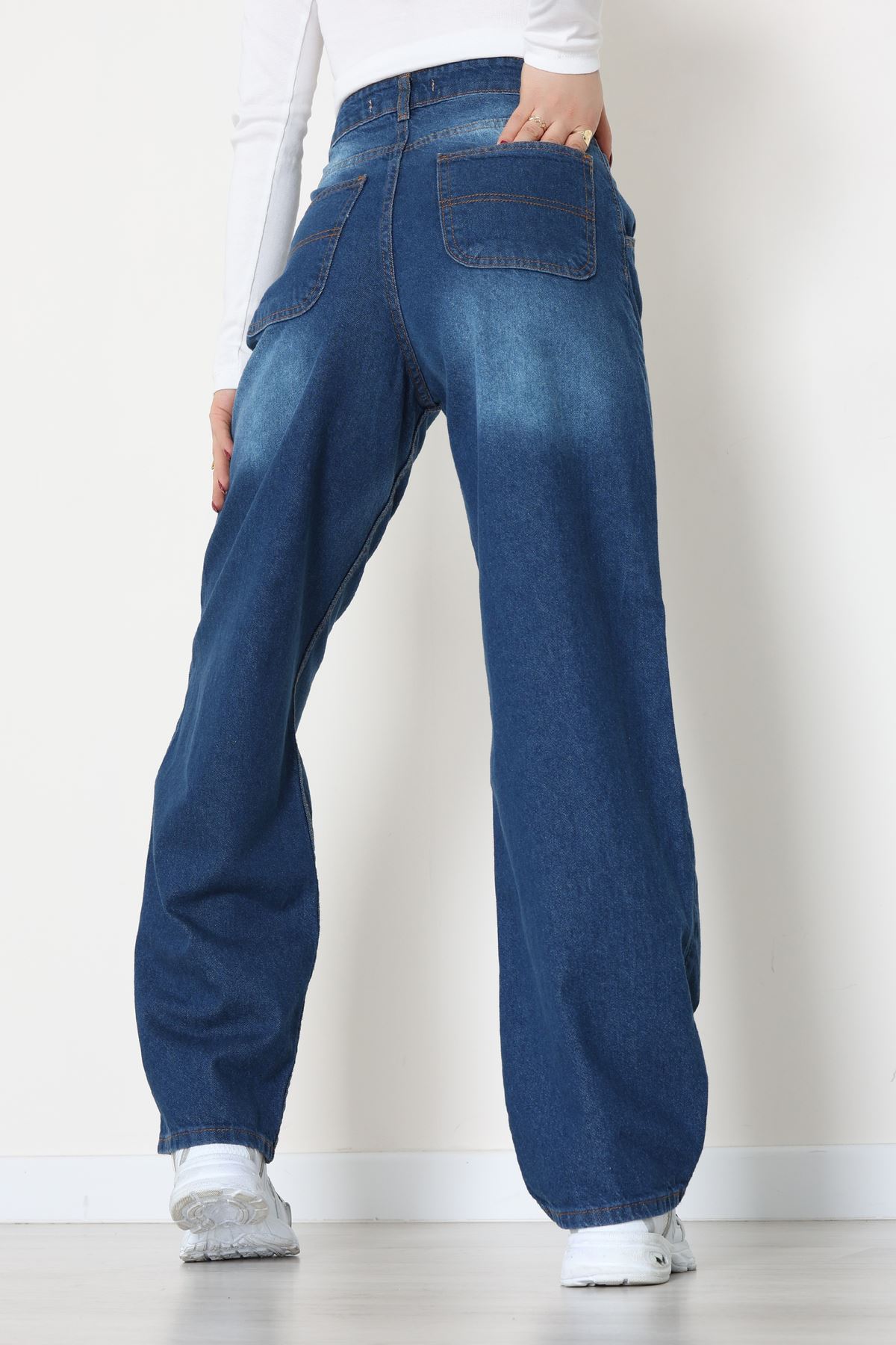 Baggy Kot Pantolon Mavi1 - 31586.1566.