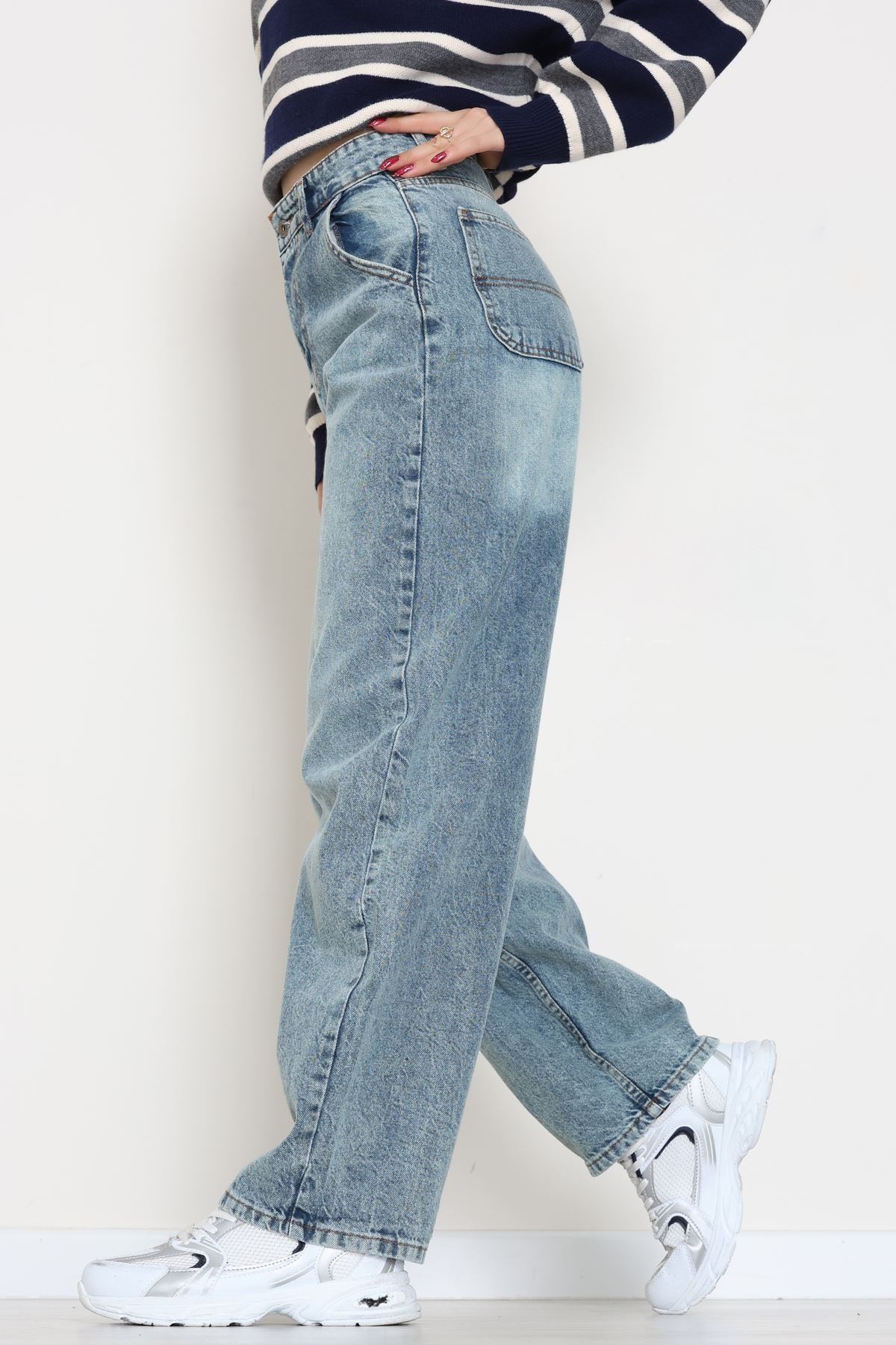 Baggy Kot Pantolon Buzmavi - 31586.1566.