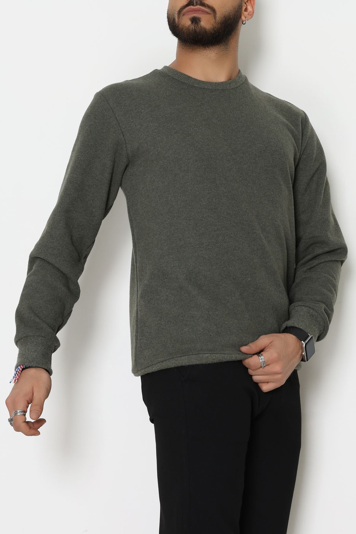 Selanik Erkek Sweat Haki - 51258.1957.