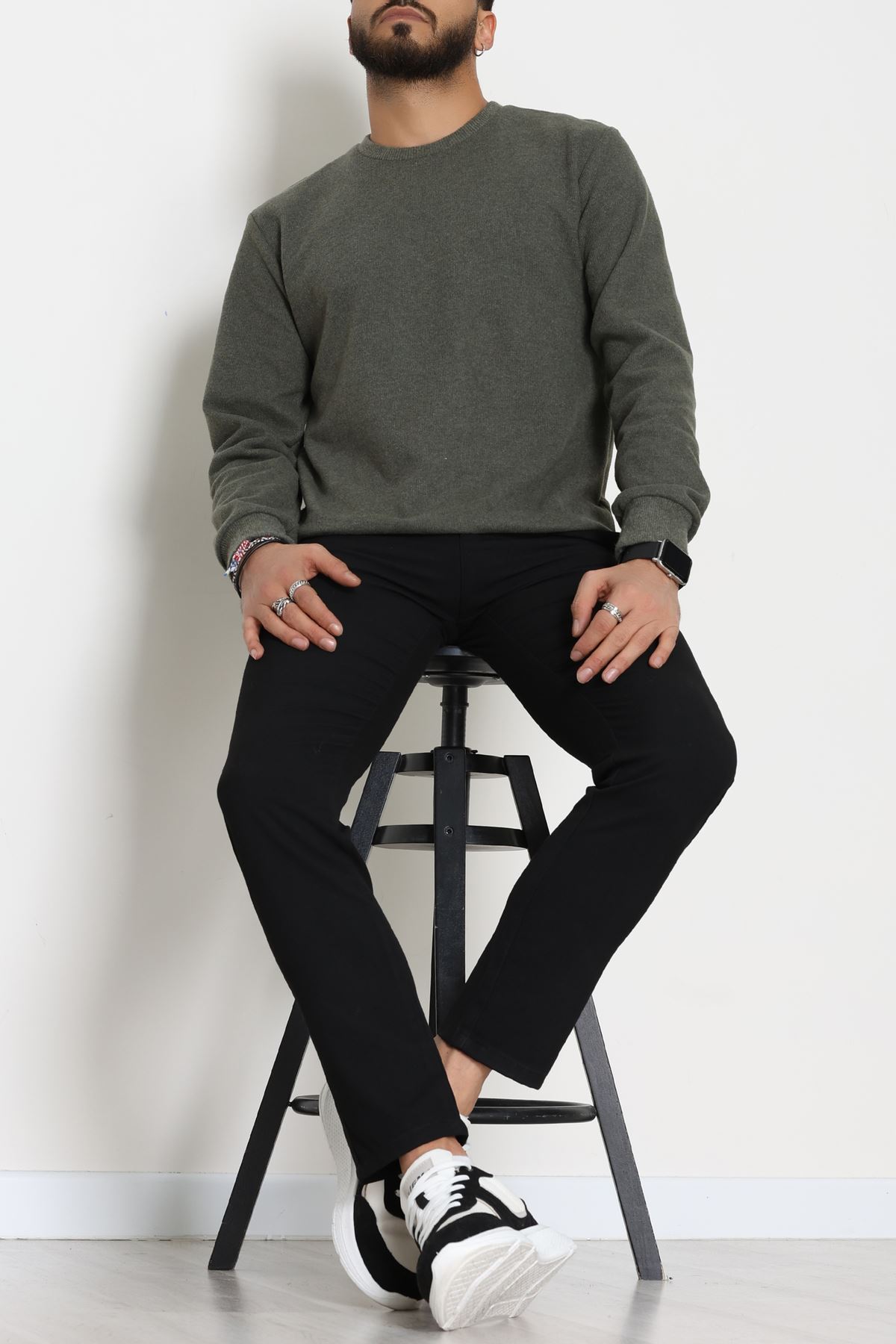 Selanik Erkek Sweat Haki - 51258.1957.