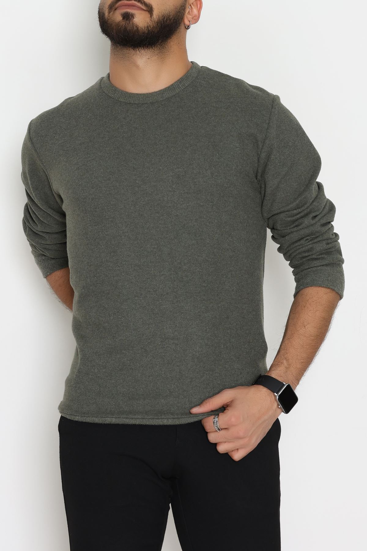 Selanik Erkek Sweat Haki - 51258.1957.