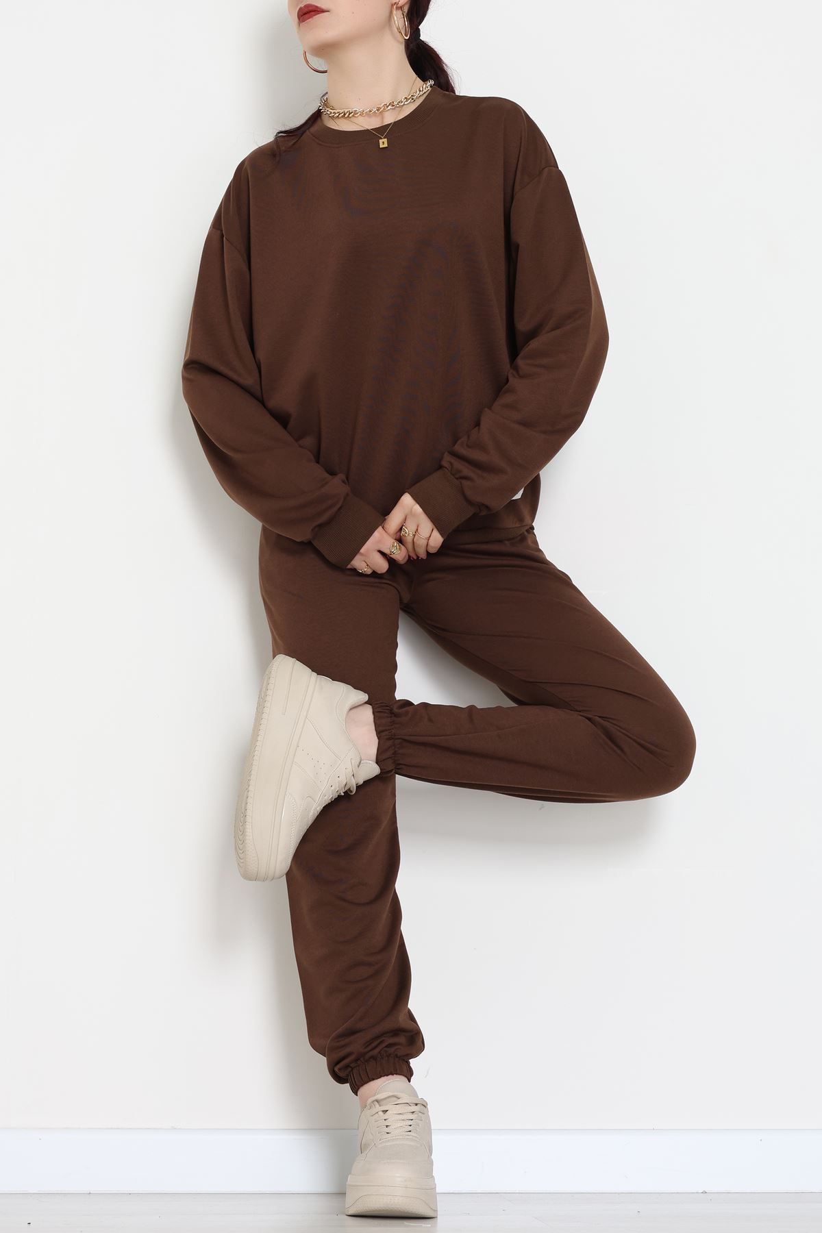 Armalı Eşofman Takımı Kahve - 20087.1857.