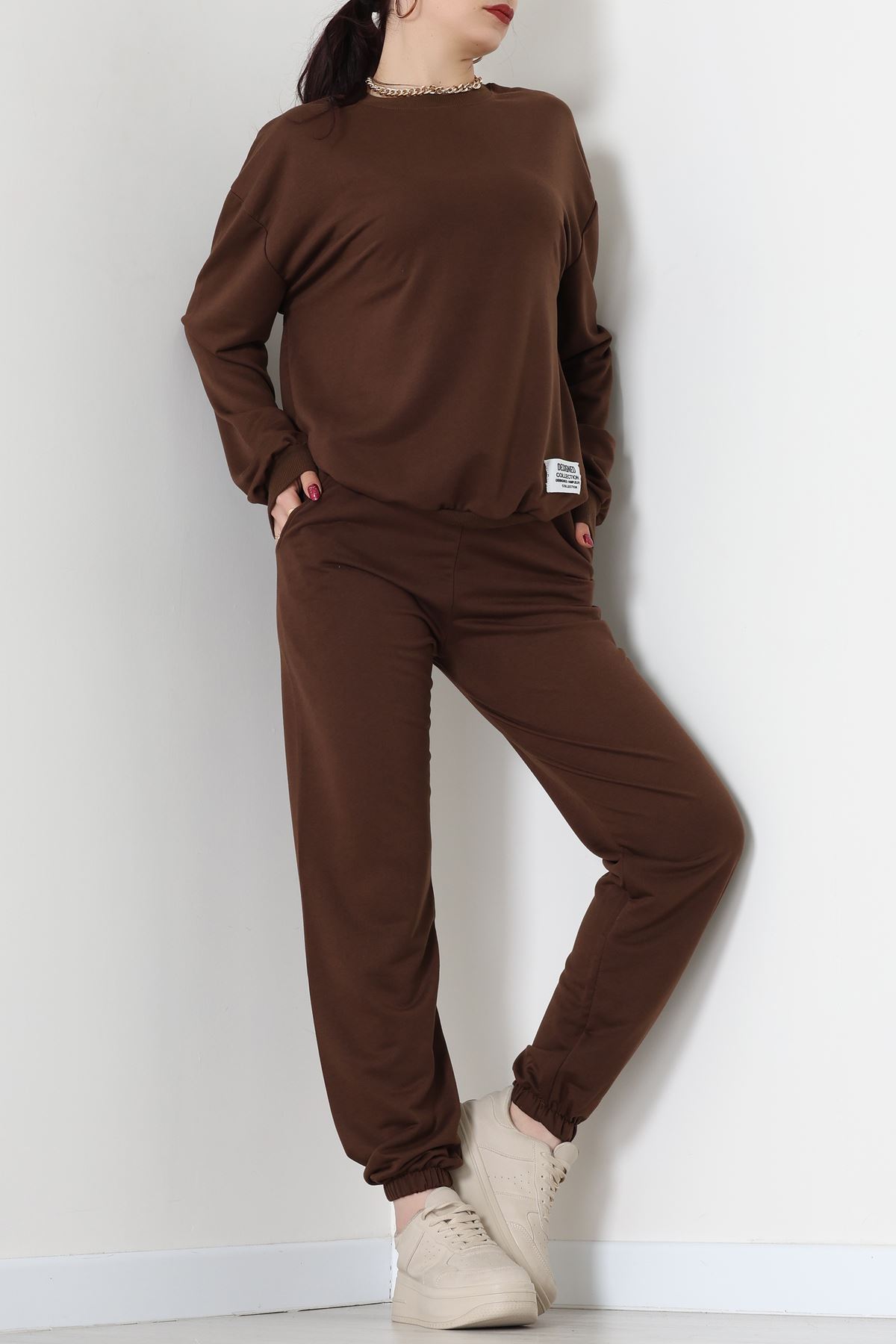 Armalı Eşofman Takımı Kahve - 20087.1857.