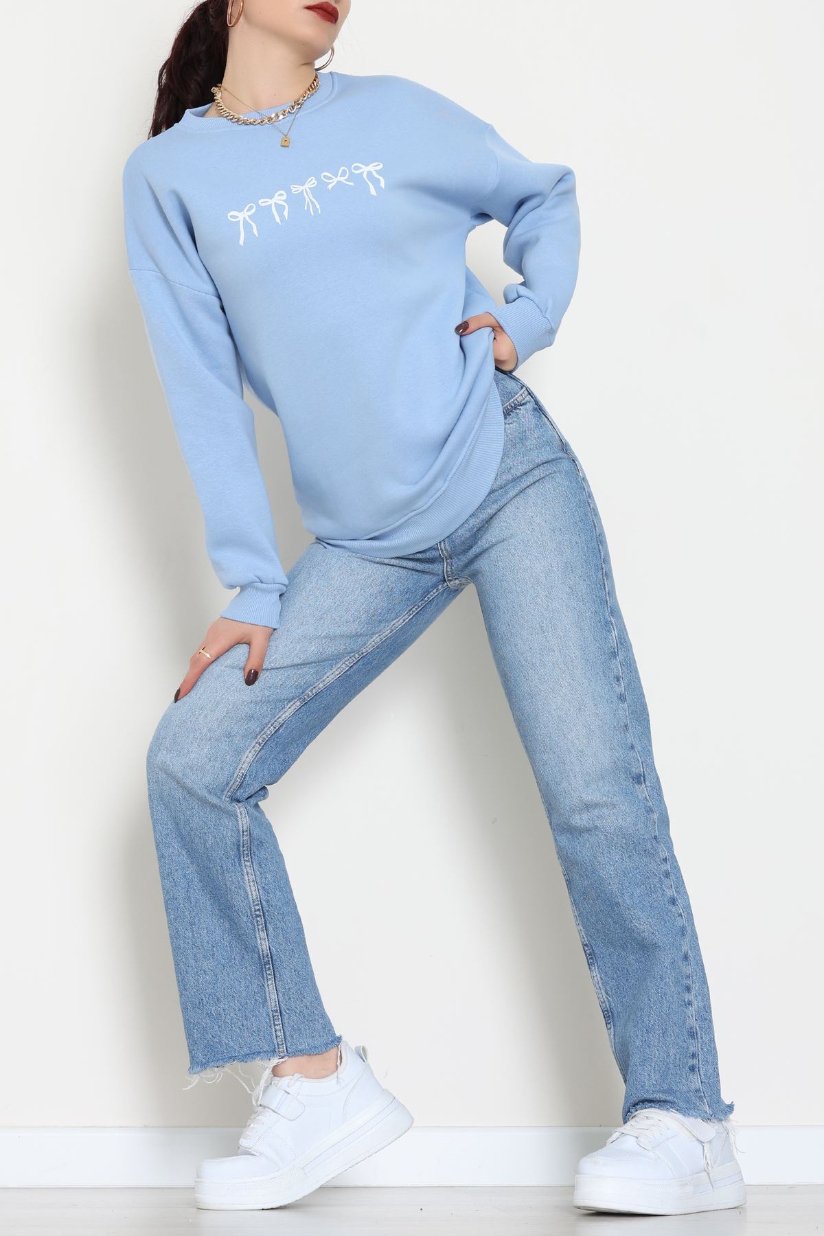 3 İplik Baskılı Sweat Bebemaviekru - 42243.1878.