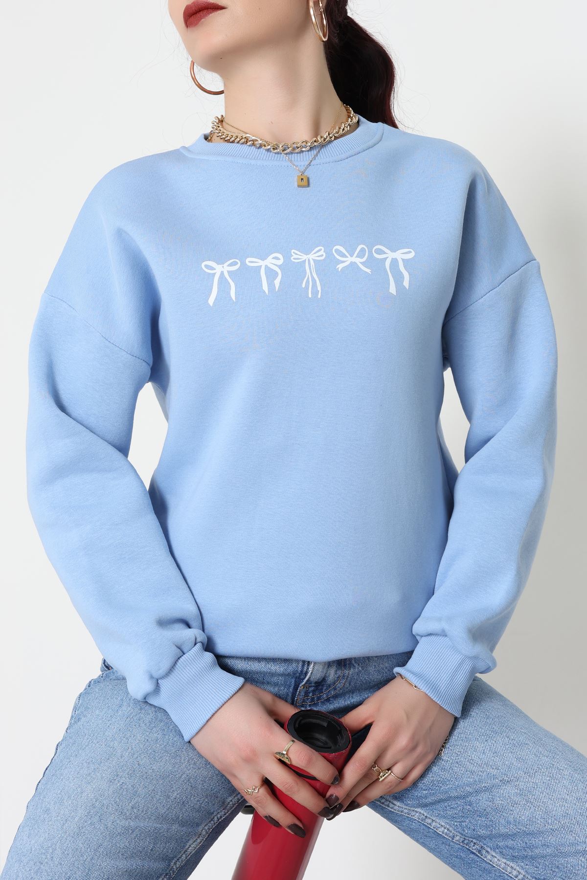 3 İplik Baskılı Sweat Bebemaviekru - 42243.1878.