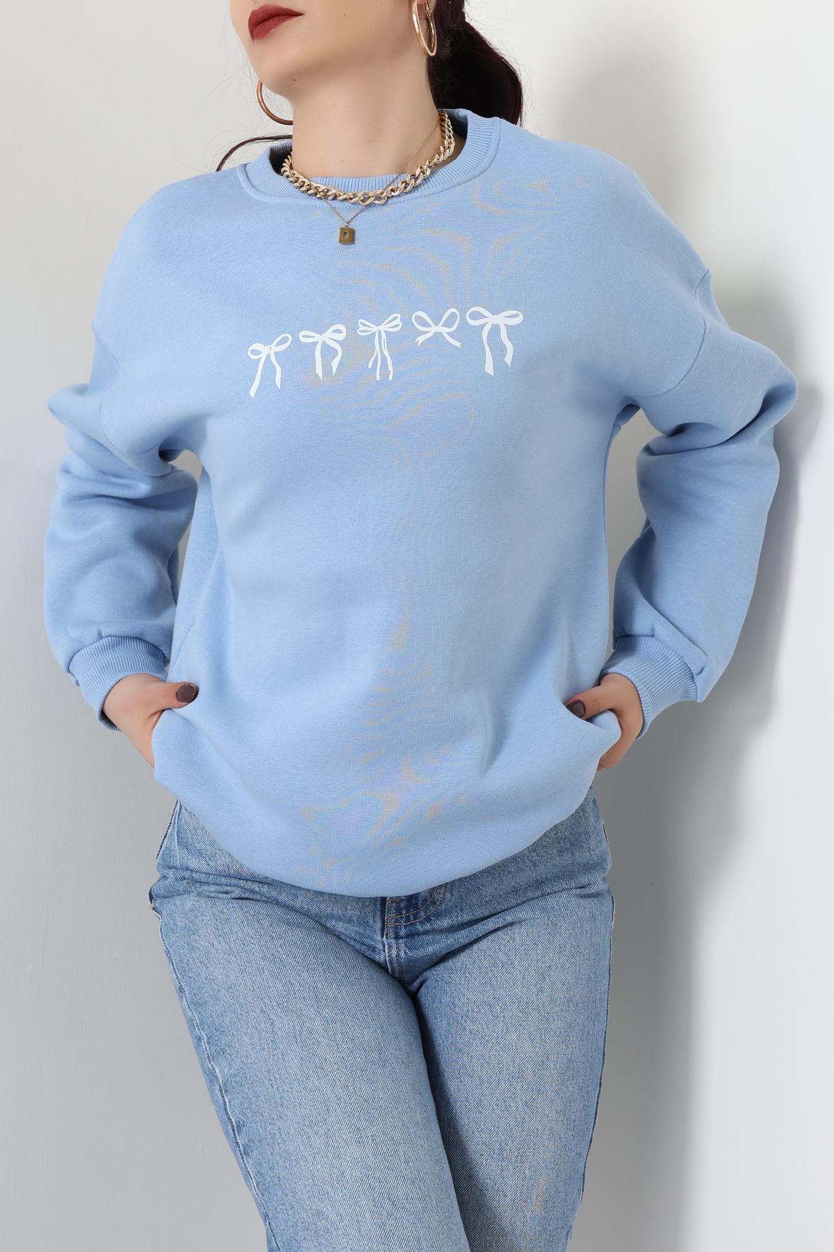 3 İplik Baskılı Sweat Bebemaviekru - 42243.1878.