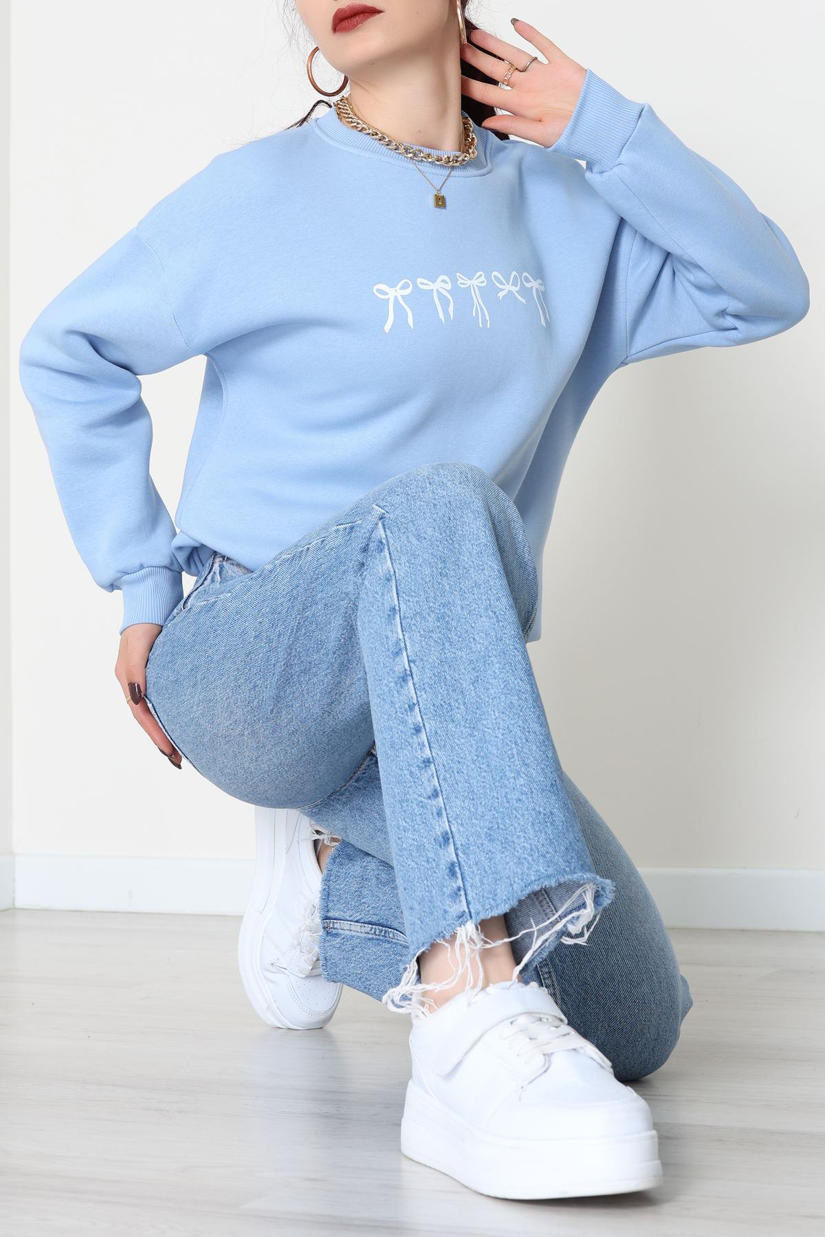 3 İplik Baskılı Sweat Bebemaviekru - 42243.1878.