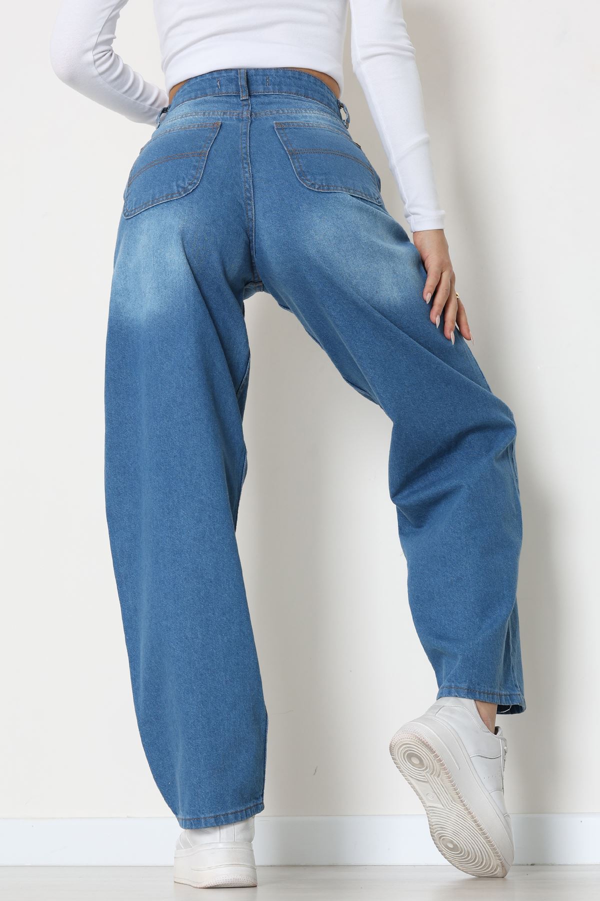 Baggy Kot Pantolon Açıkmavi1 - 31586.1566.