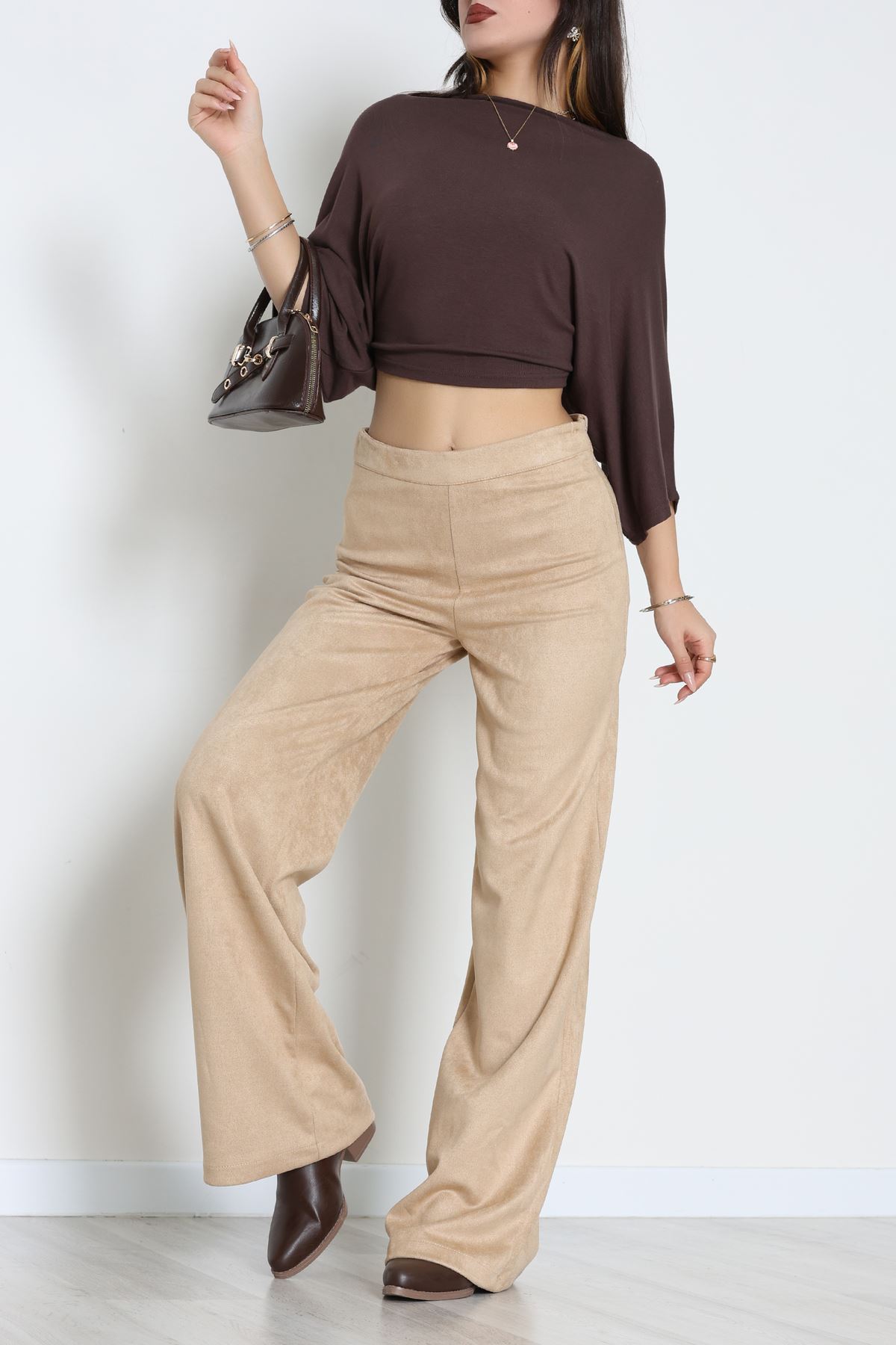 Süet Pantolon Bej - 1808.2126.