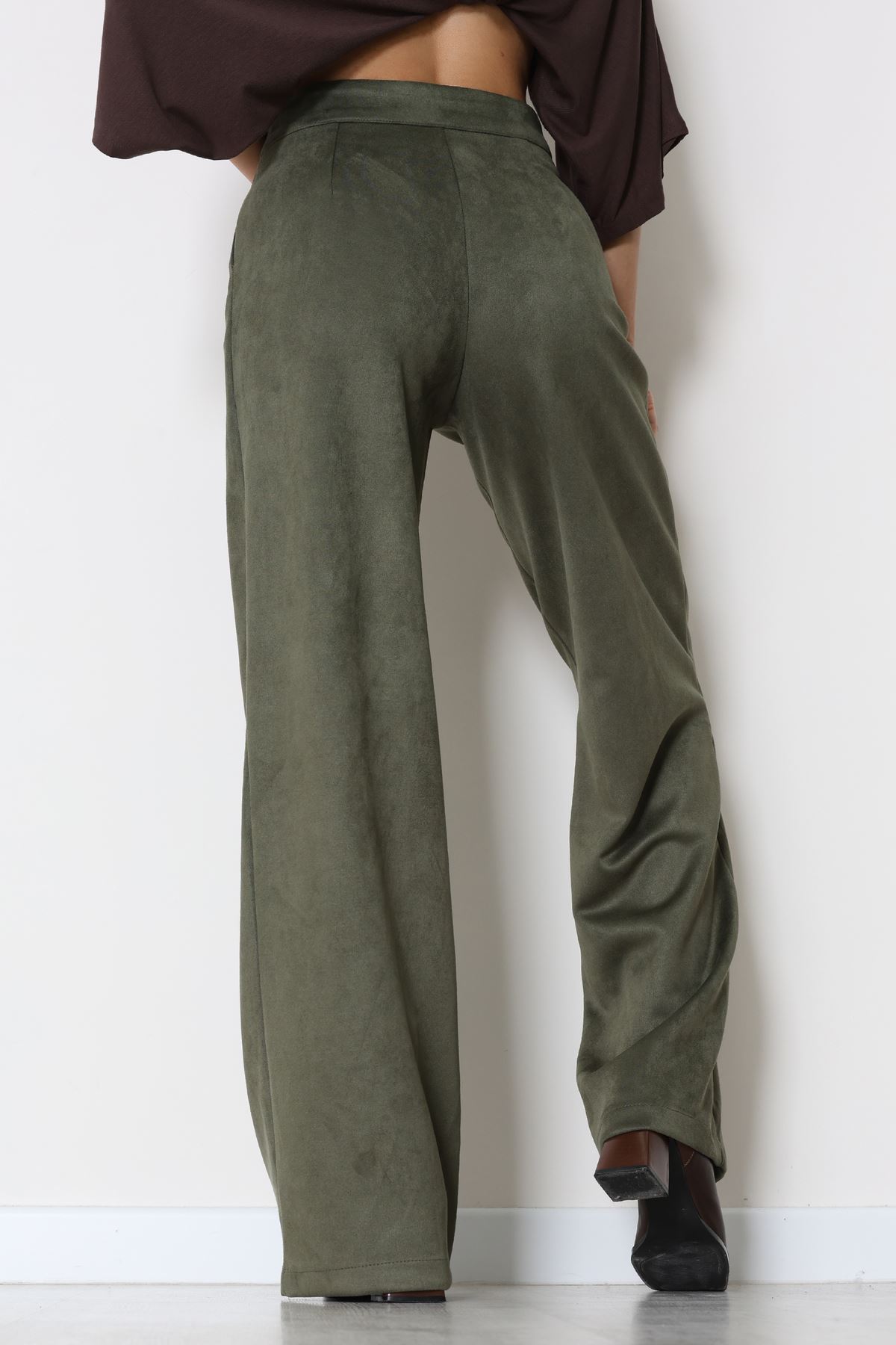 Süet Pantolon Haki - 1808.2126.