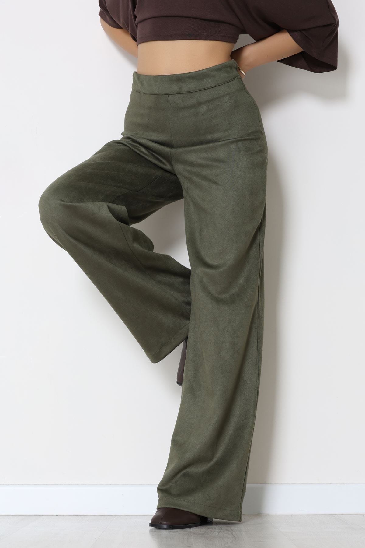 Süet Pantolon Haki - 1808.2126.