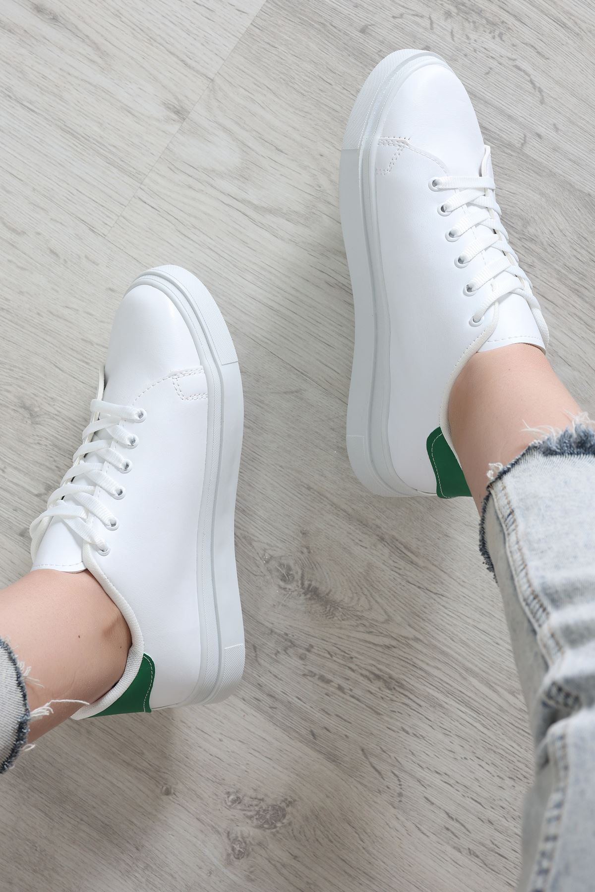 Kalın Tbn Günlük Ayakkabı Beyazyeşil - 8585.264.
