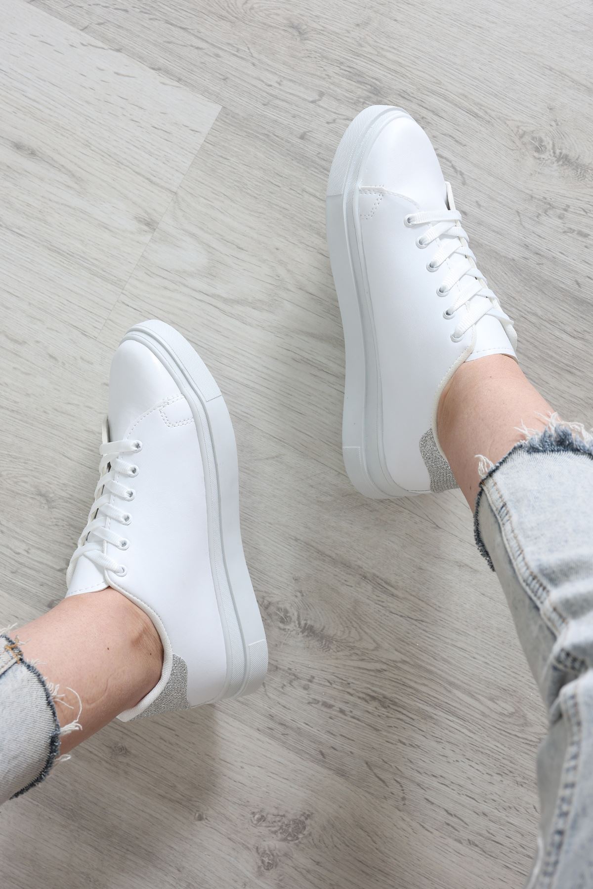 Kalın Tbn Günlük Ayakkabı Beyazgümüş - 8585.264.