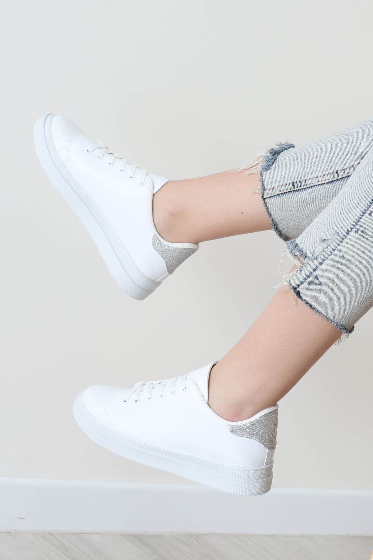 Kalın Tbn Günlük Ayakkabı Beyazgümüş - 8585.264.