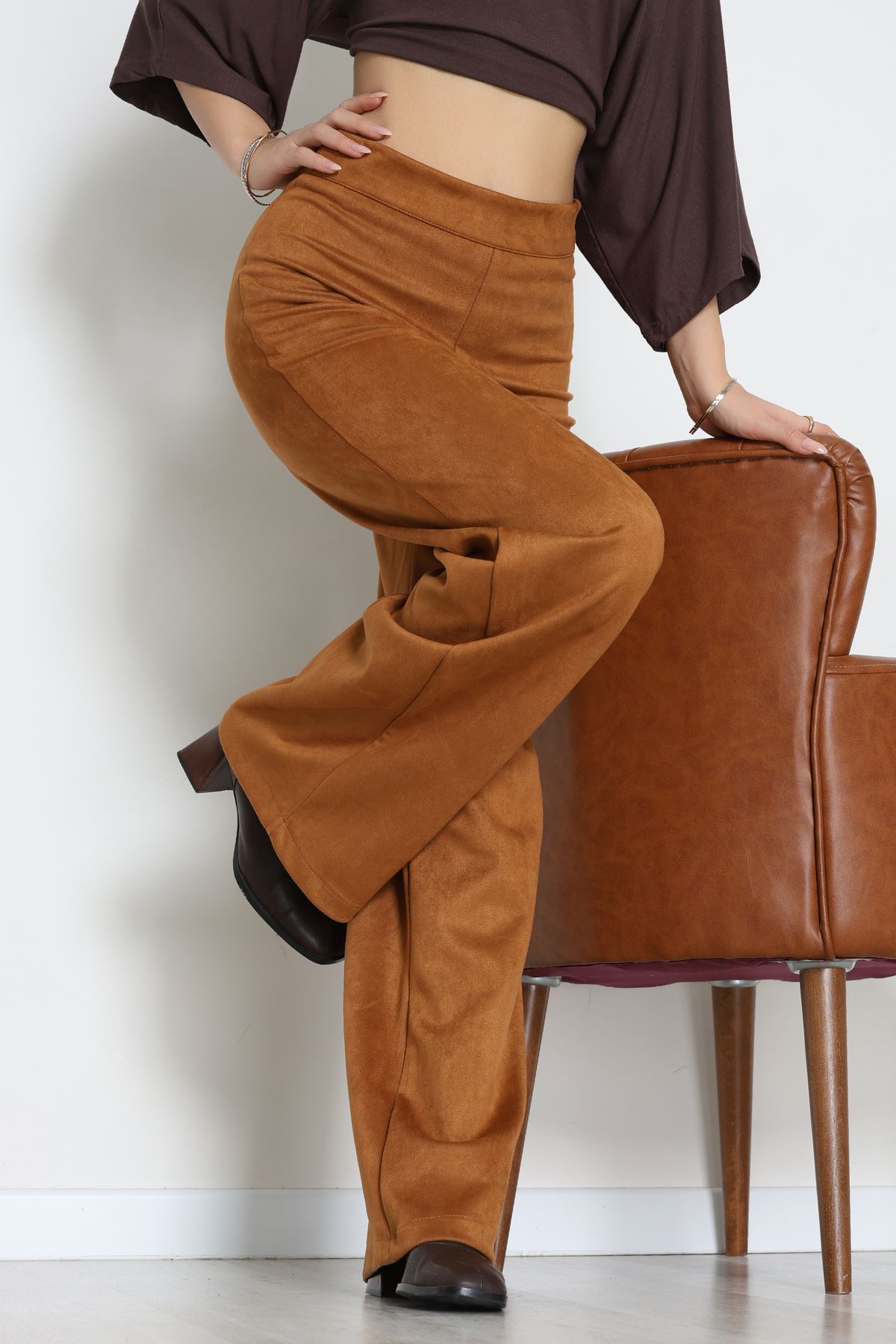 Süet Pantolon Taba - 1808.2126.